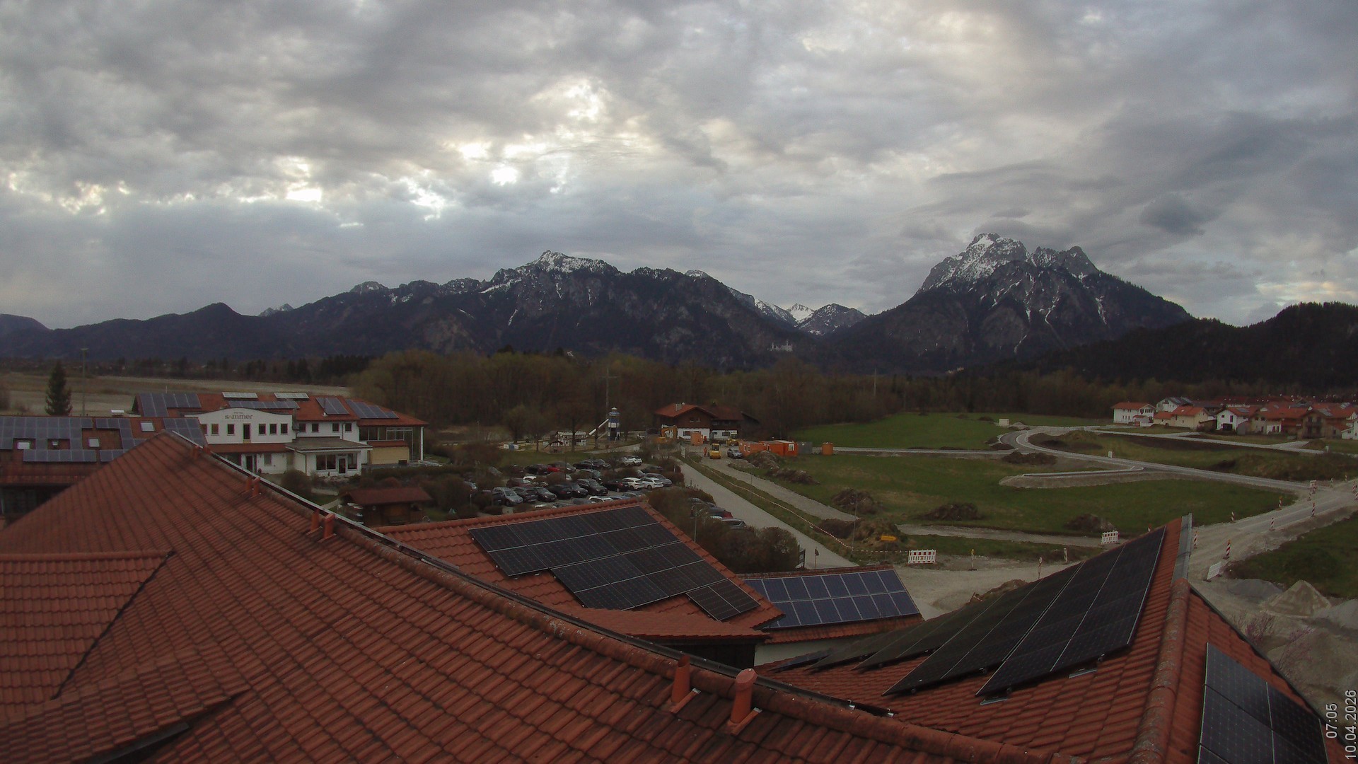 Archiv Foto Webcam Füssen: Ausblick vom Hotel Sommer