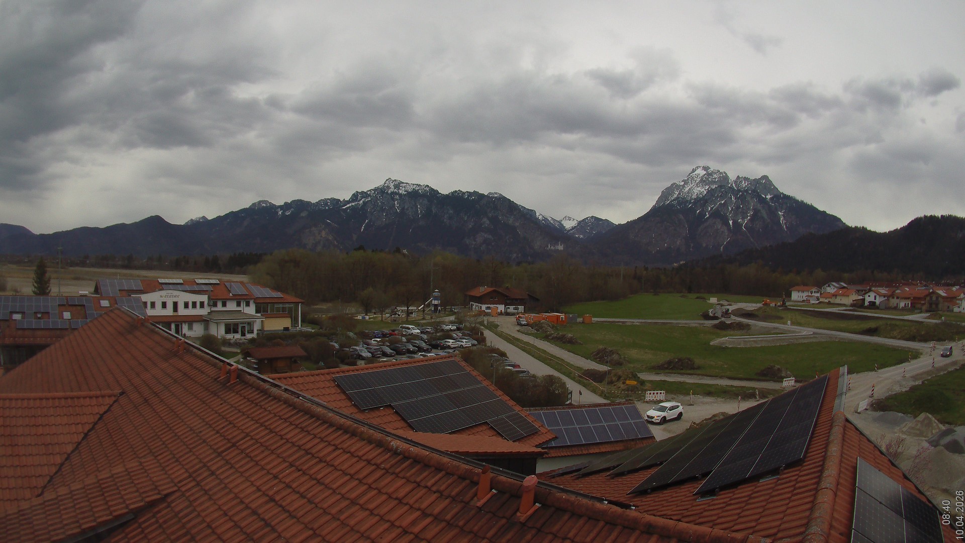Archiv Foto Webcam Füssen: Ausblick vom Hotel Sommer