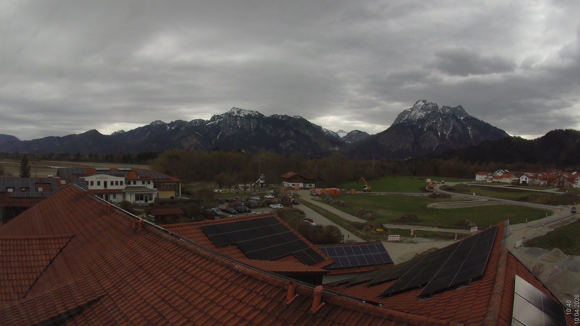 Archiv Foto Webcam Füssen: Ausblick vom Hotel Sommer