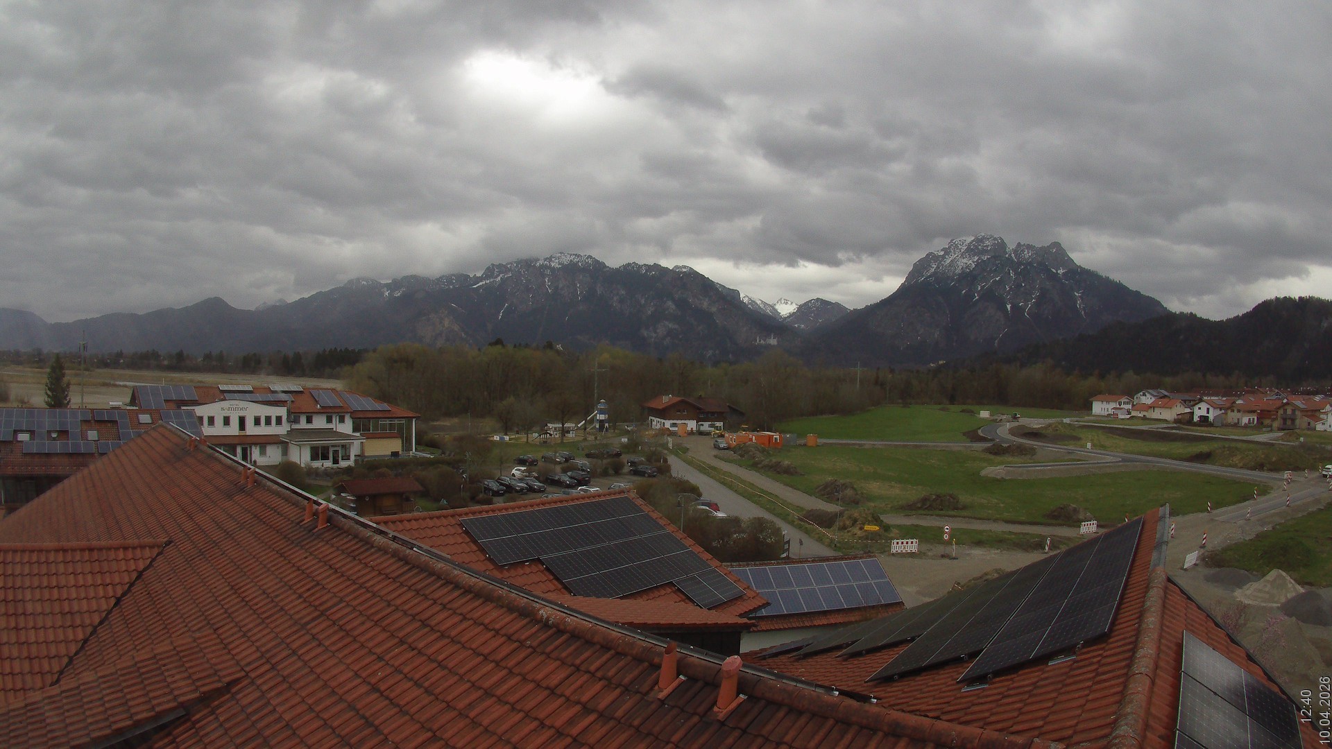 Archiv Foto Webcam Füssen: Ausblick vom Hotel Sommer