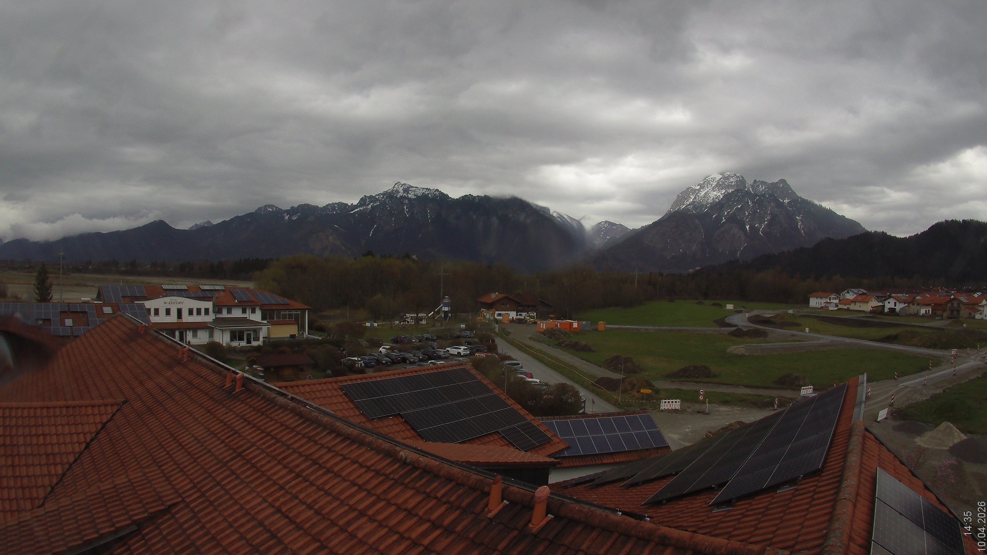 Archiv Foto Webcam Füssen: Ausblick vom Hotel Sommer