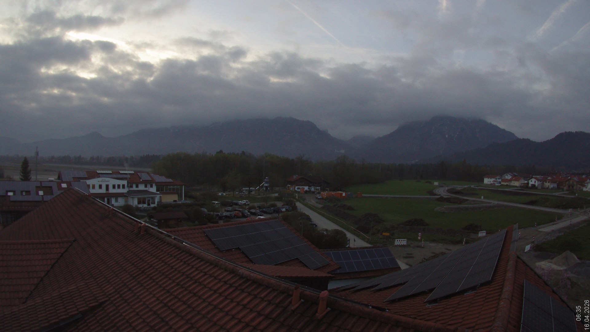 Archiv Foto Webcam Füssen: Ausblick vom Hotel Sommer