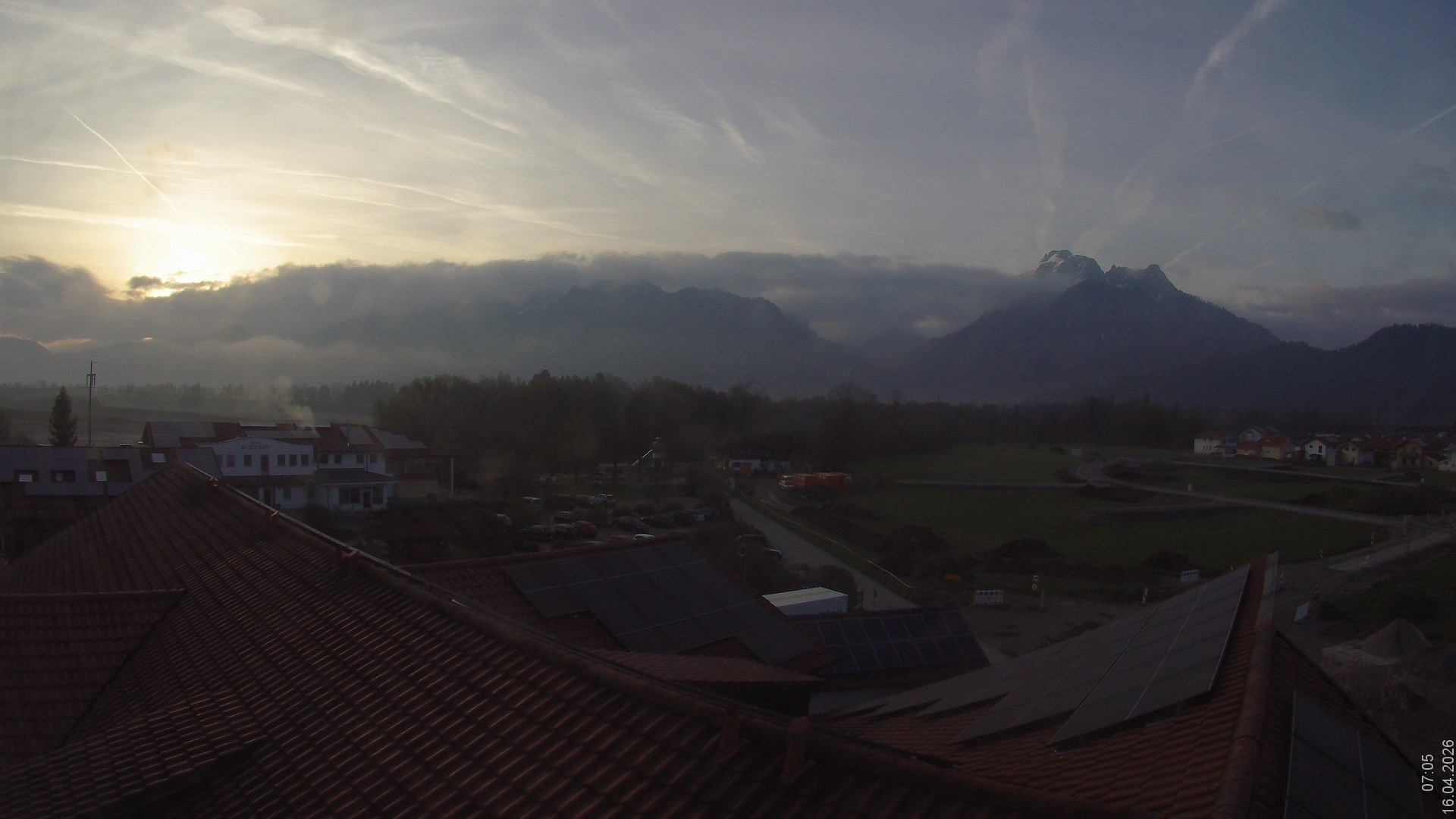 Archiv Foto Webcam Füssen: Ausblick vom Hotel Sommer