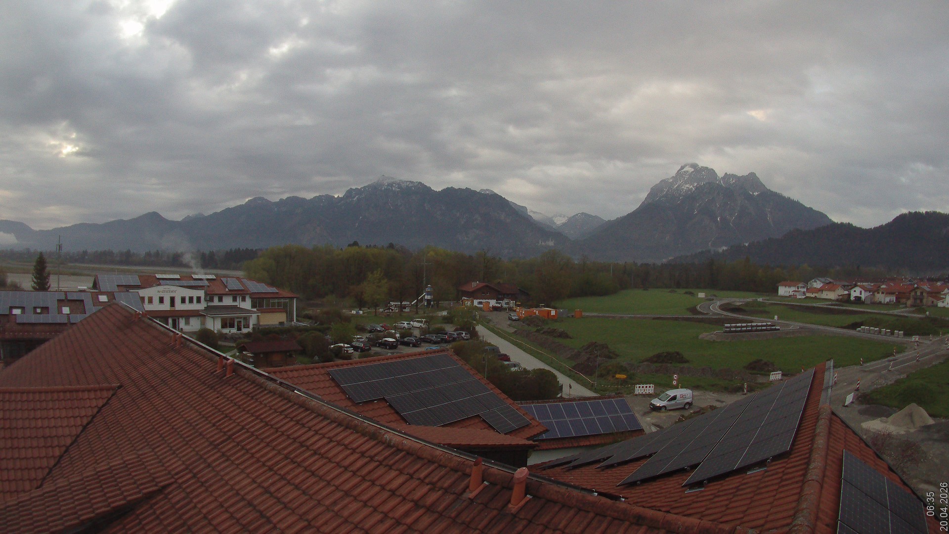 Archiv Foto Webcam Füssen: Ausblick vom Hotel Sommer