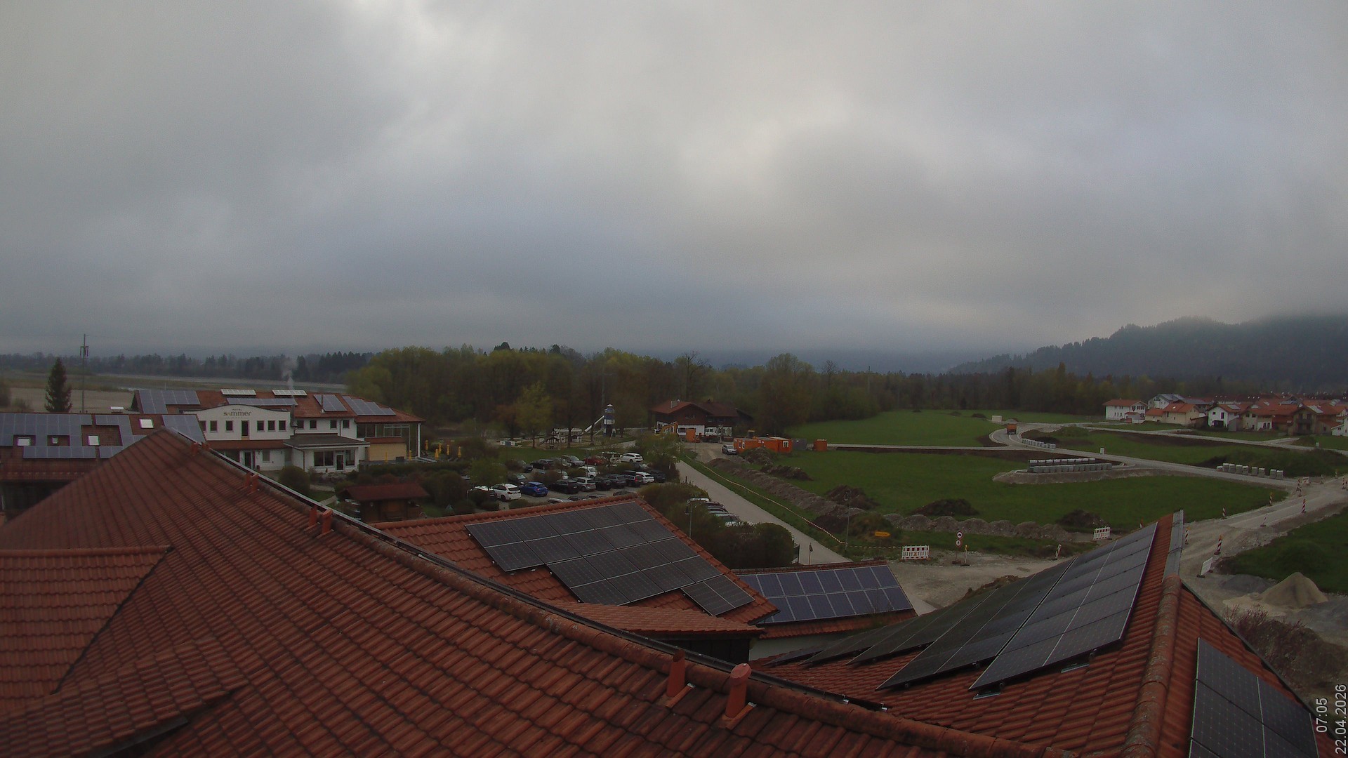 Archiv Foto Webcam Füssen: Ausblick vom Hotel Sommer