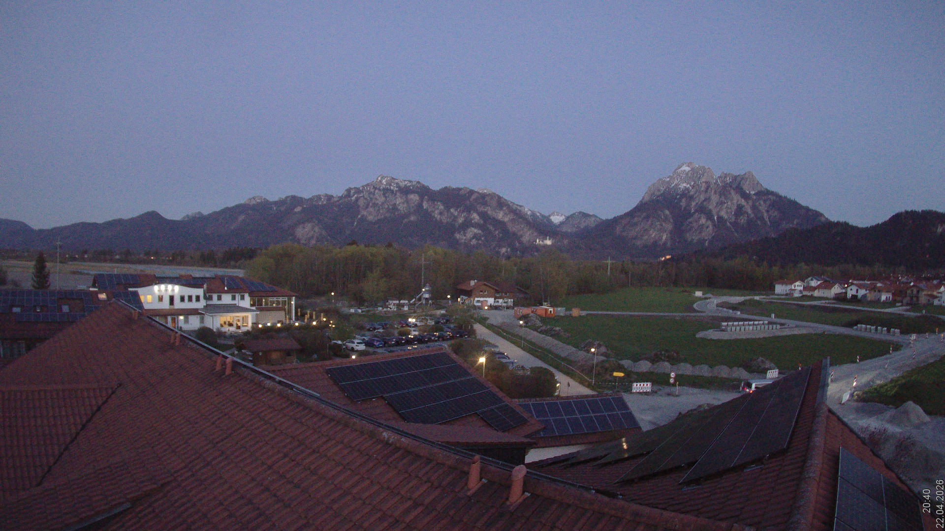 Archiv Foto Webcam Füssen: Ausblick vom Hotel Sommer
