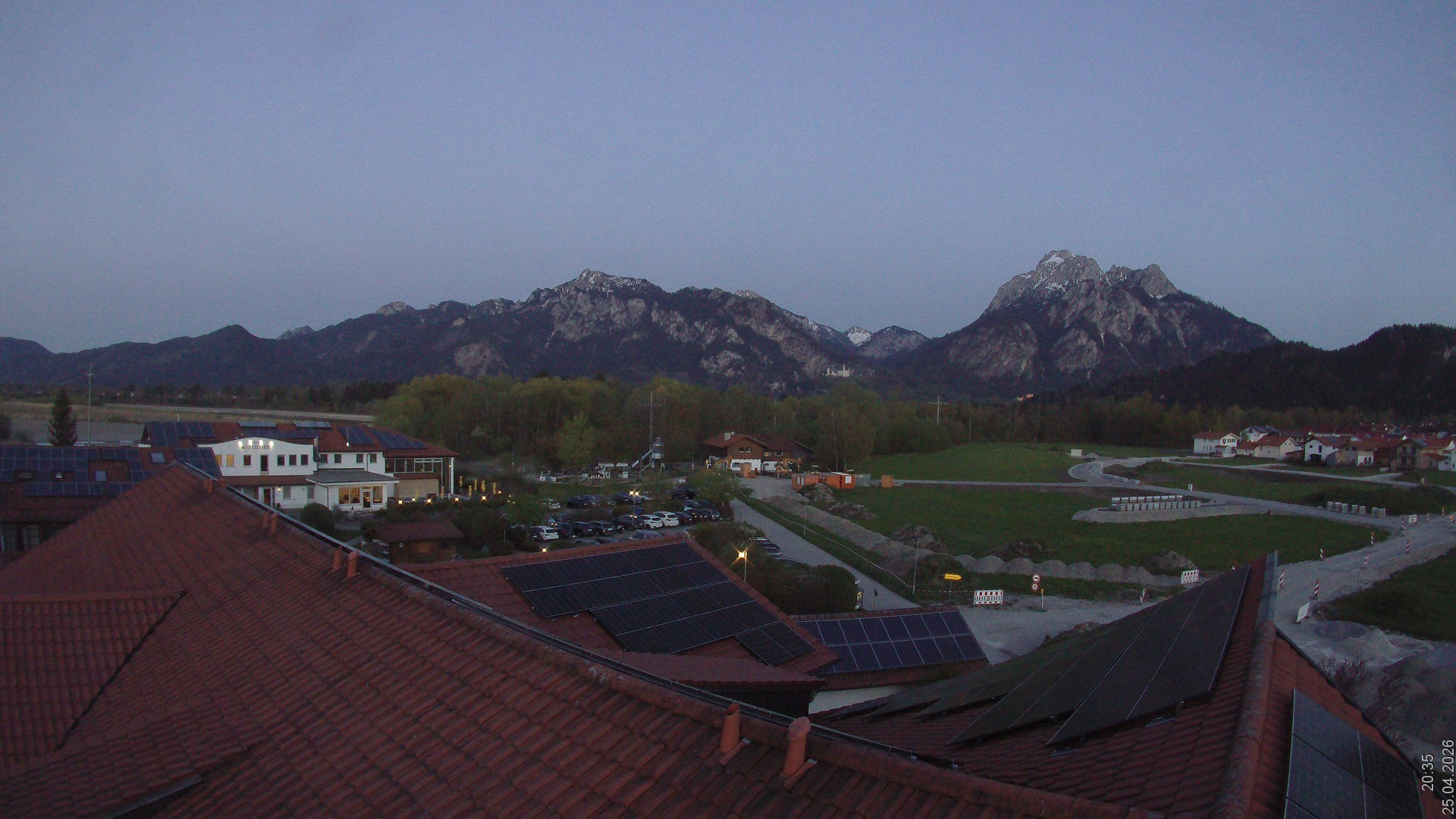 Archiv Foto Webcam Füssen: Ausblick vom Hotel Sommer