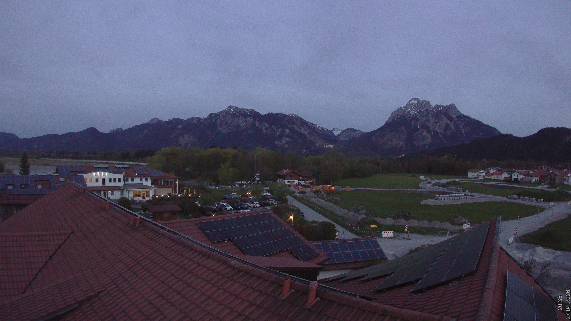 Archived image Webcam View from the Hotel Sommer (Allgäu)