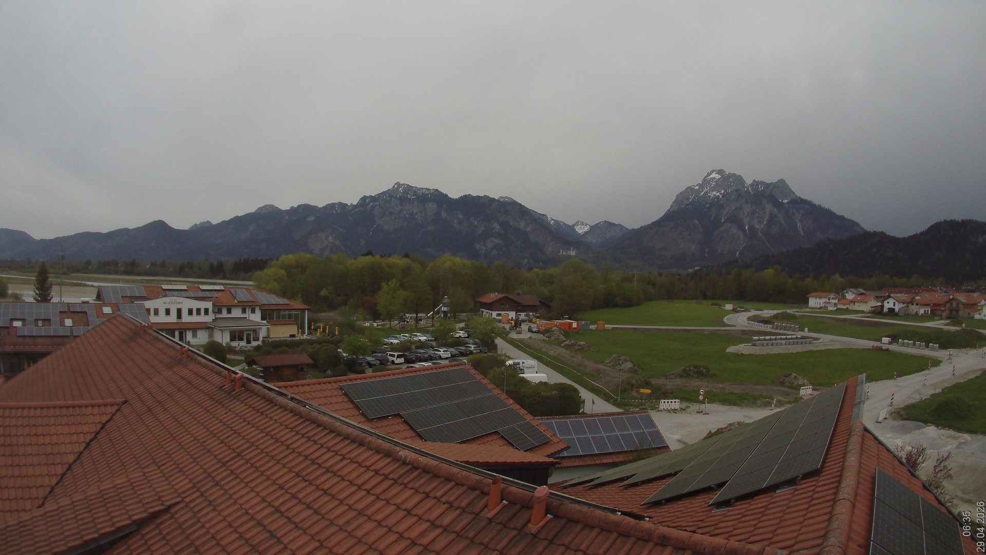 Archiv Foto Webcam Füssen: Ausblick vom Hotel Sommer