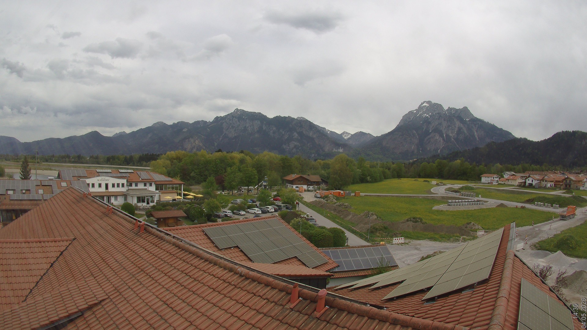 Archived image Webcam View from the Hotel Sommer (Allgäu)