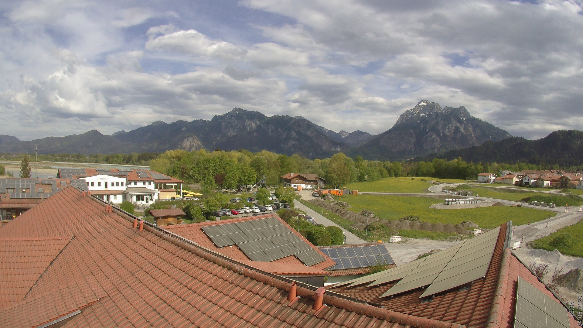 Archived image Webcam View from the Hotel Sommer (Allgäu)