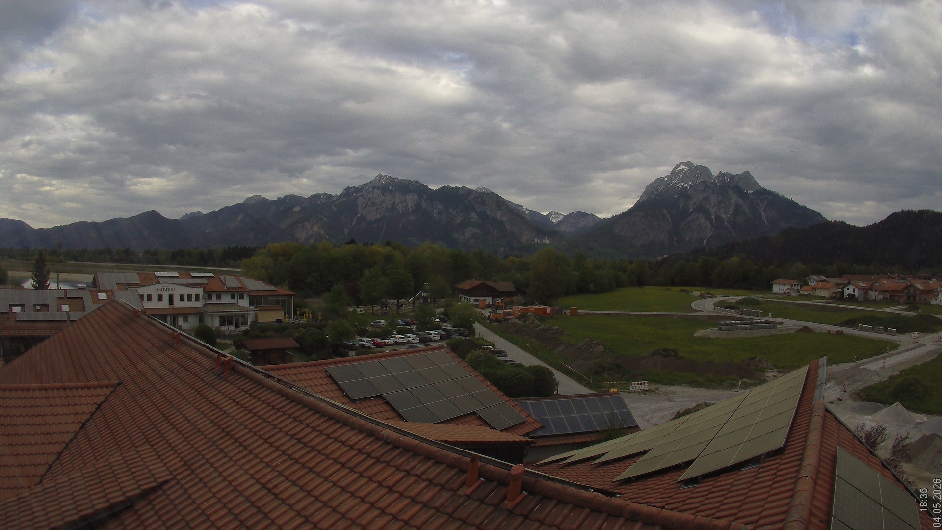 Archived image Webcam View from the Hotel Sommer (Allgäu)
