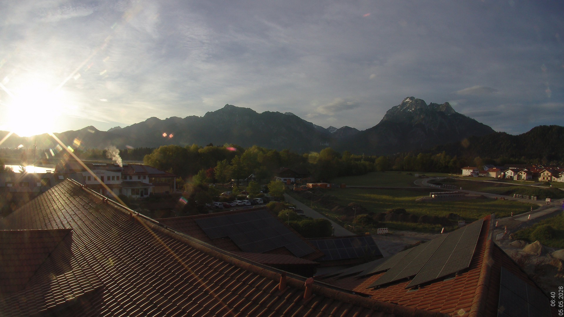 Archiv Foto Webcam Füssen: Ausblick vom Hotel Sommer