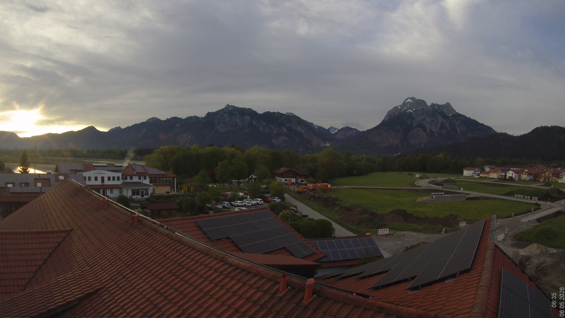 Archiv Foto Webcam Füssen: Ausblick vom Hotel Sommer