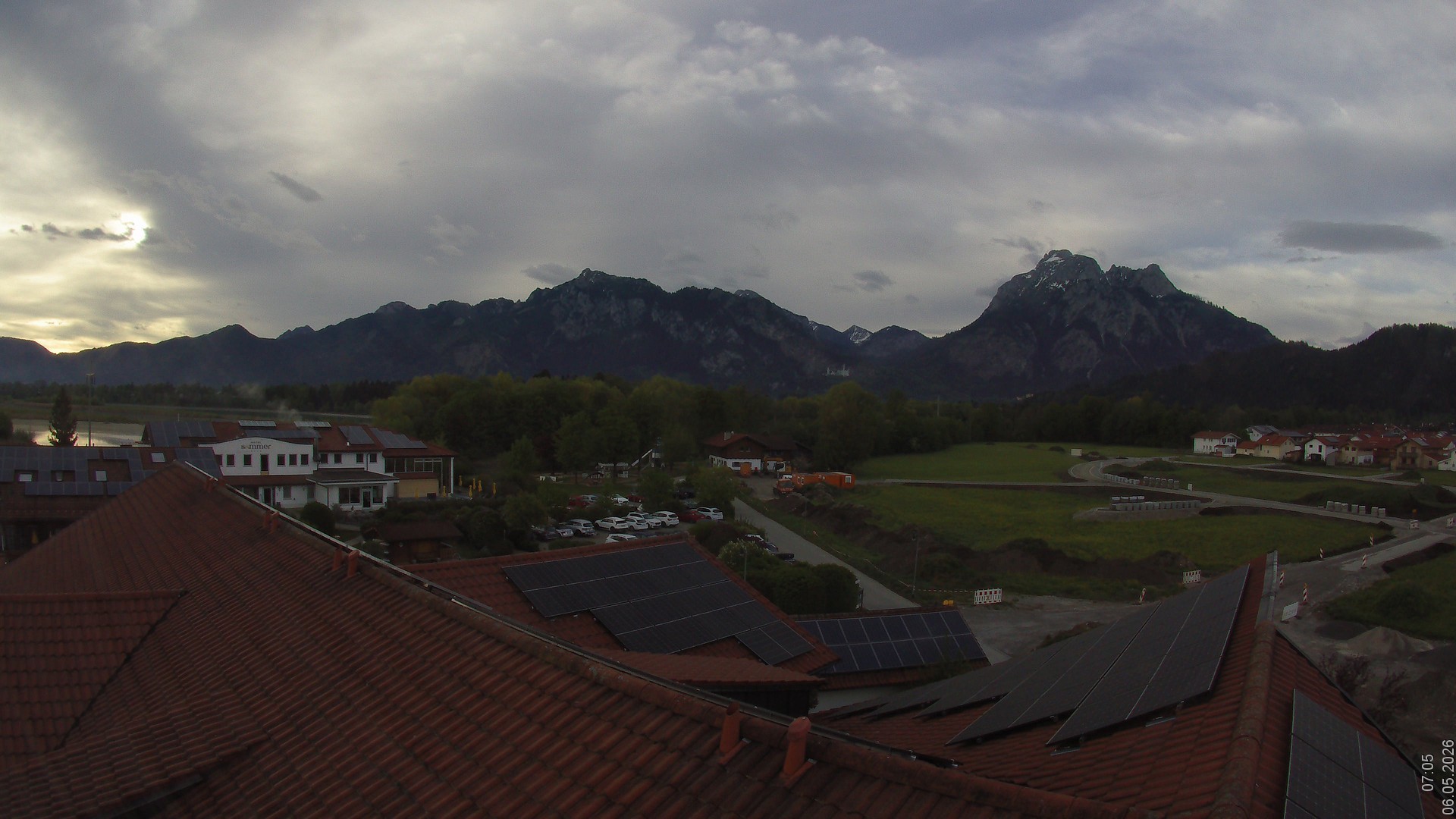 Archiv Foto Webcam Füssen: Ausblick vom Hotel Sommer