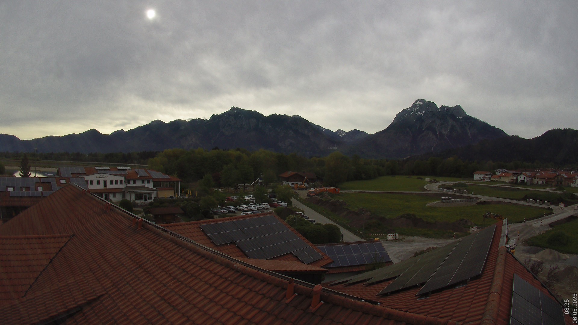 Archiv Foto Webcam Füssen: Ausblick vom Hotel Sommer