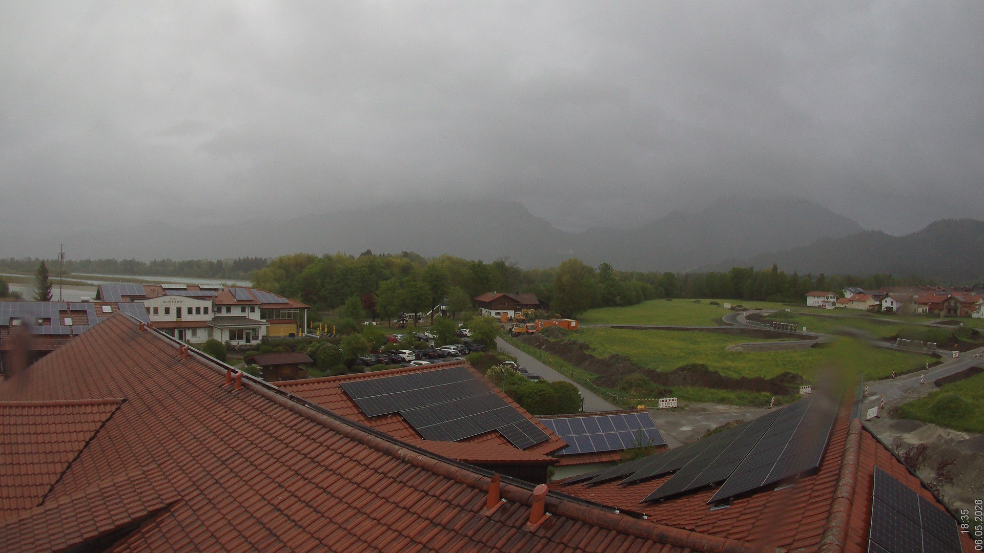 Archiv Foto Webcam Füssen: Ausblick vom Hotel Sommer