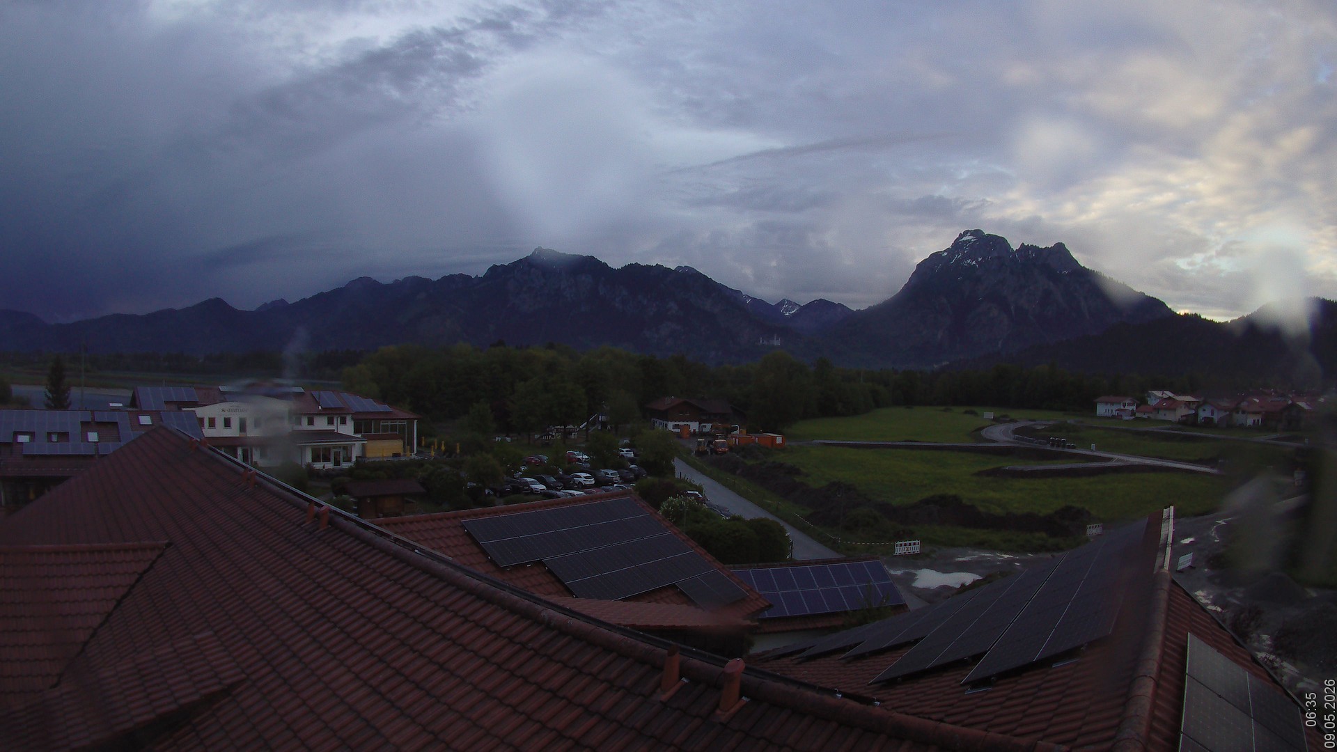 Archiv Foto Webcam Füssen: Ausblick vom Hotel Sommer