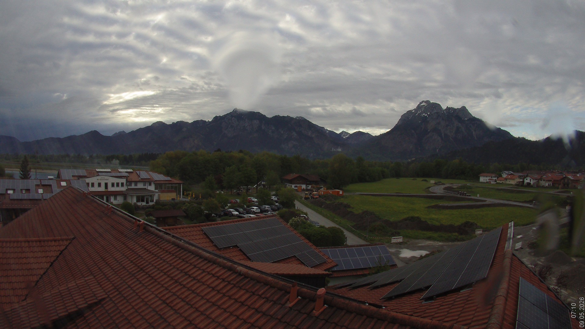 Archiv Foto Webcam Füssen: Ausblick vom Hotel Sommer
