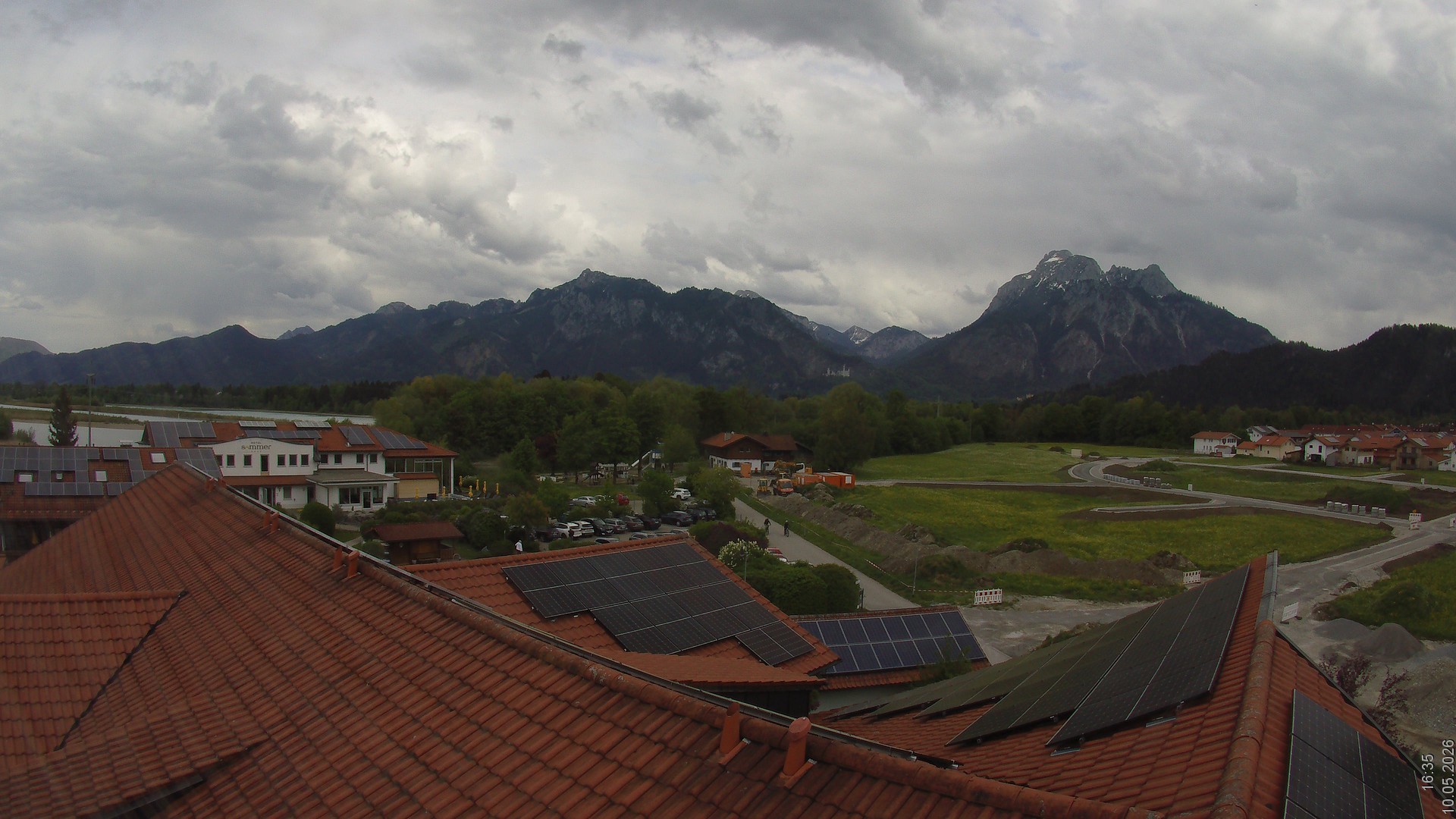 Archiv Foto Webcam Füssen: Ausblick vom Hotel Sommer