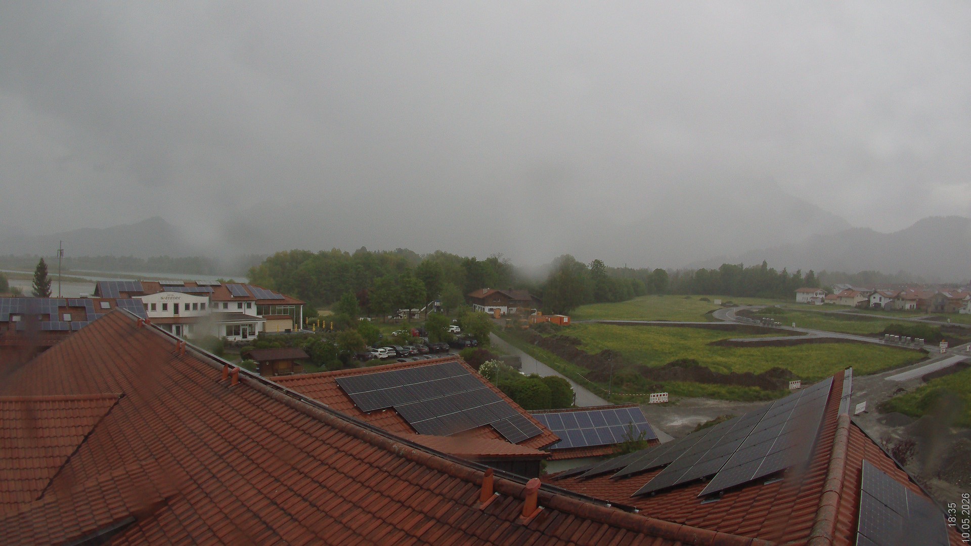 Archived image Webcam View from the Hotel Sommer (Allgäu)