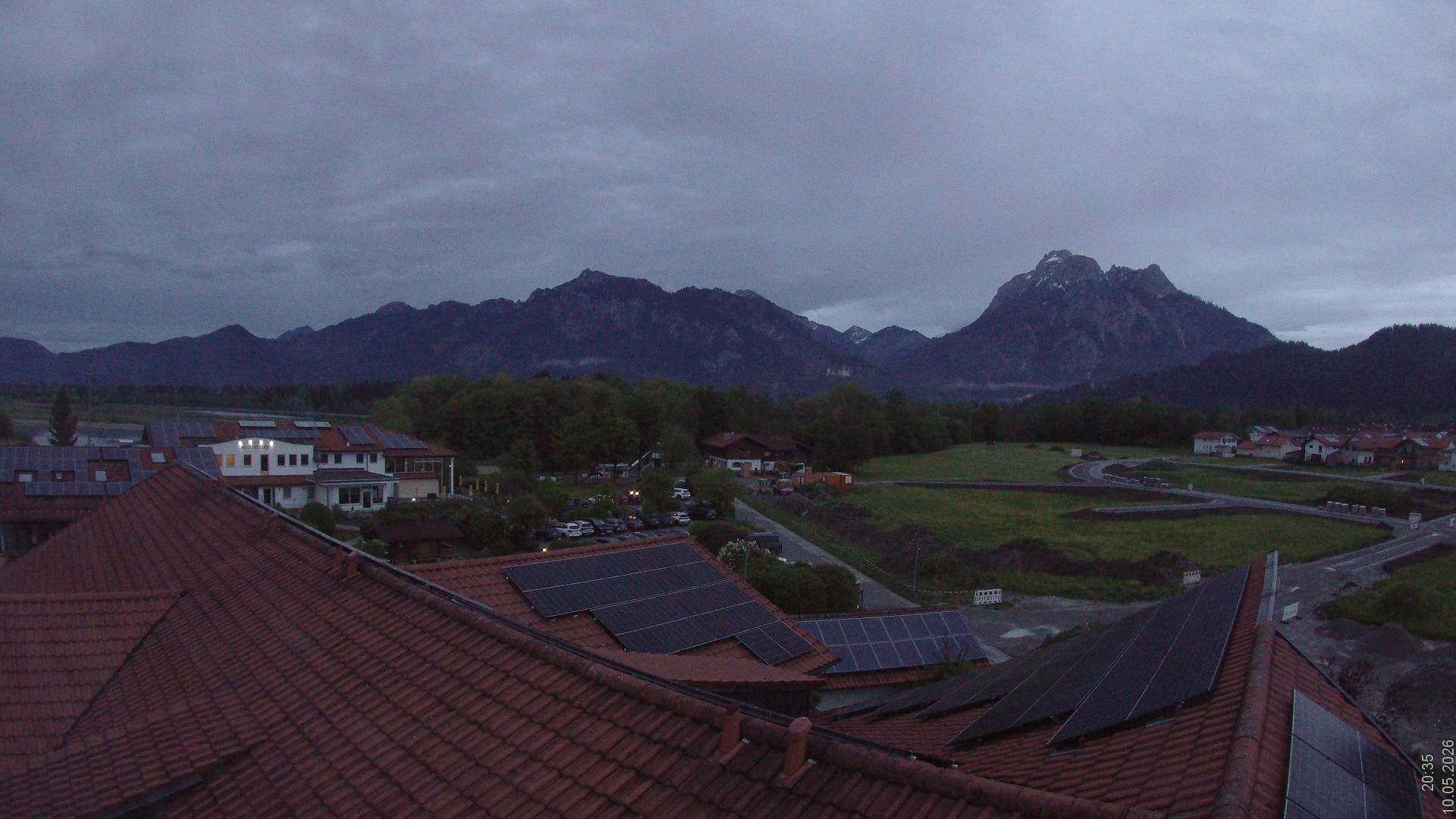 Archiv Foto Webcam Füssen: Ausblick vom Hotel Sommer