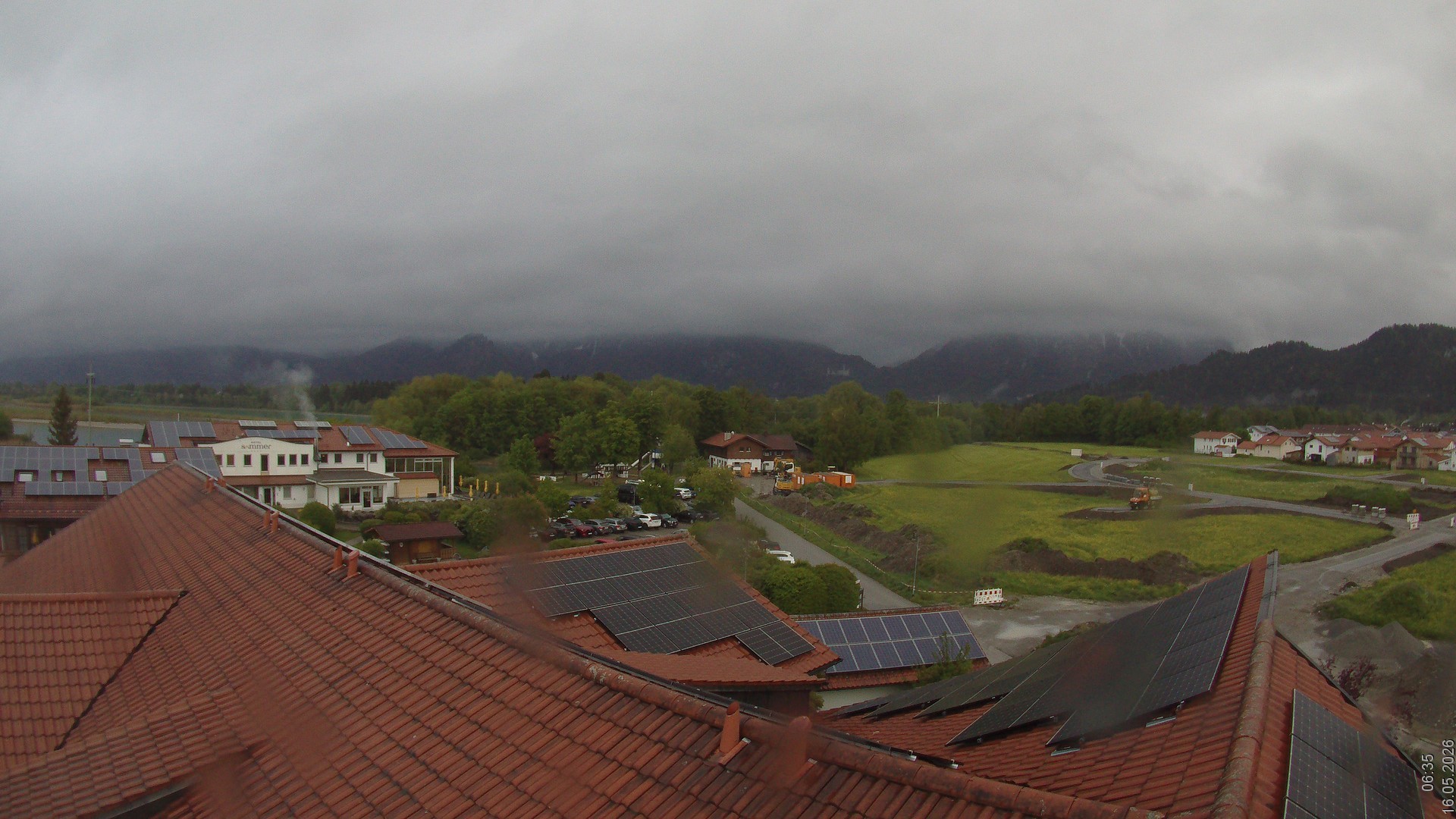 Archiv Foto Webcam Füssen: Ausblick vom Hotel Sommer