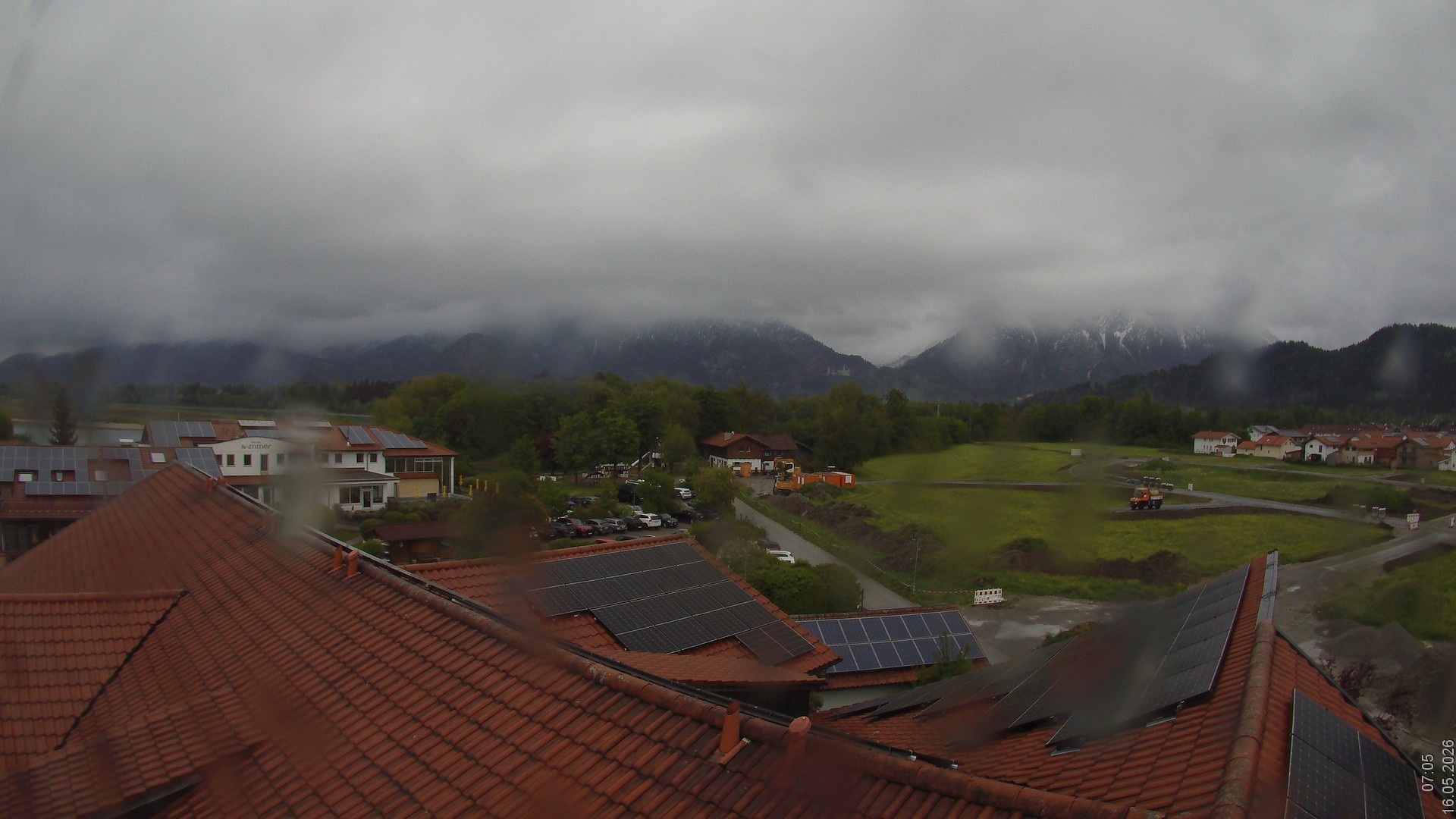 Archiv Foto Webcam Füssen: Ausblick vom Hotel Sommer