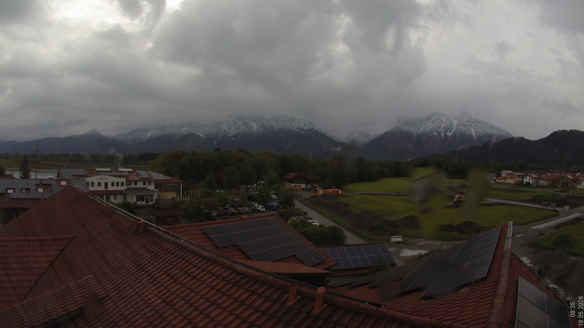 Archiv Foto Webcam Füssen: Ausblick vom Hotel Sommer