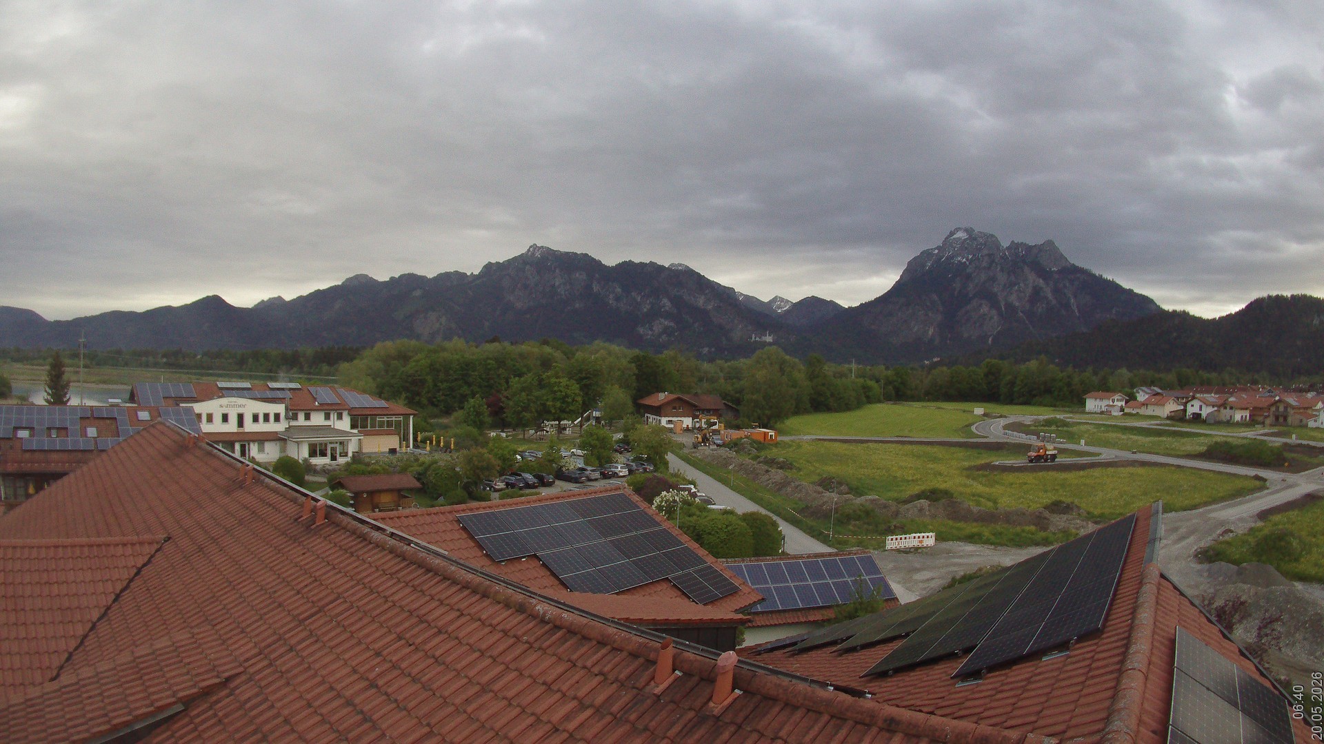 Archiv Foto Webcam Füssen: Ausblick vom Hotel Sommer
