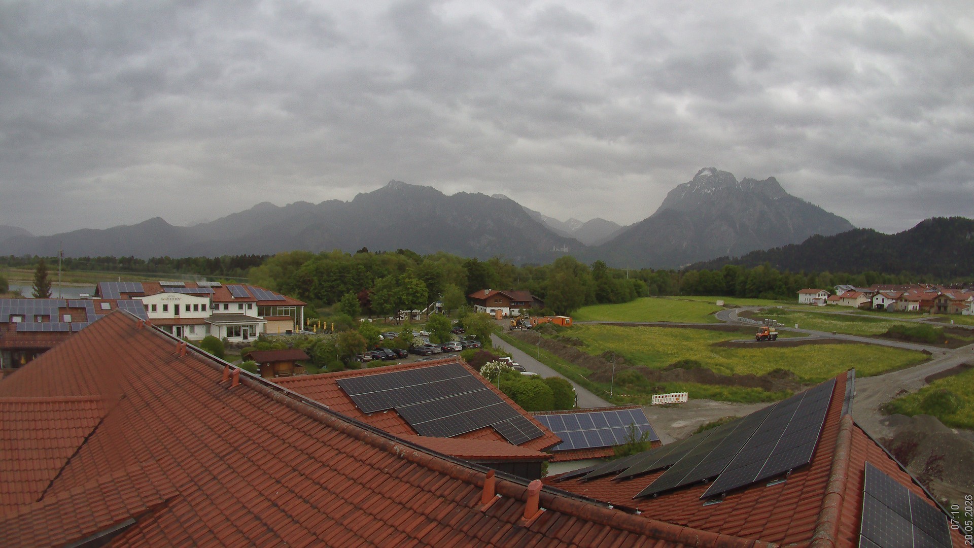 Archiv Foto Webcam Füssen: Ausblick vom Hotel Sommer