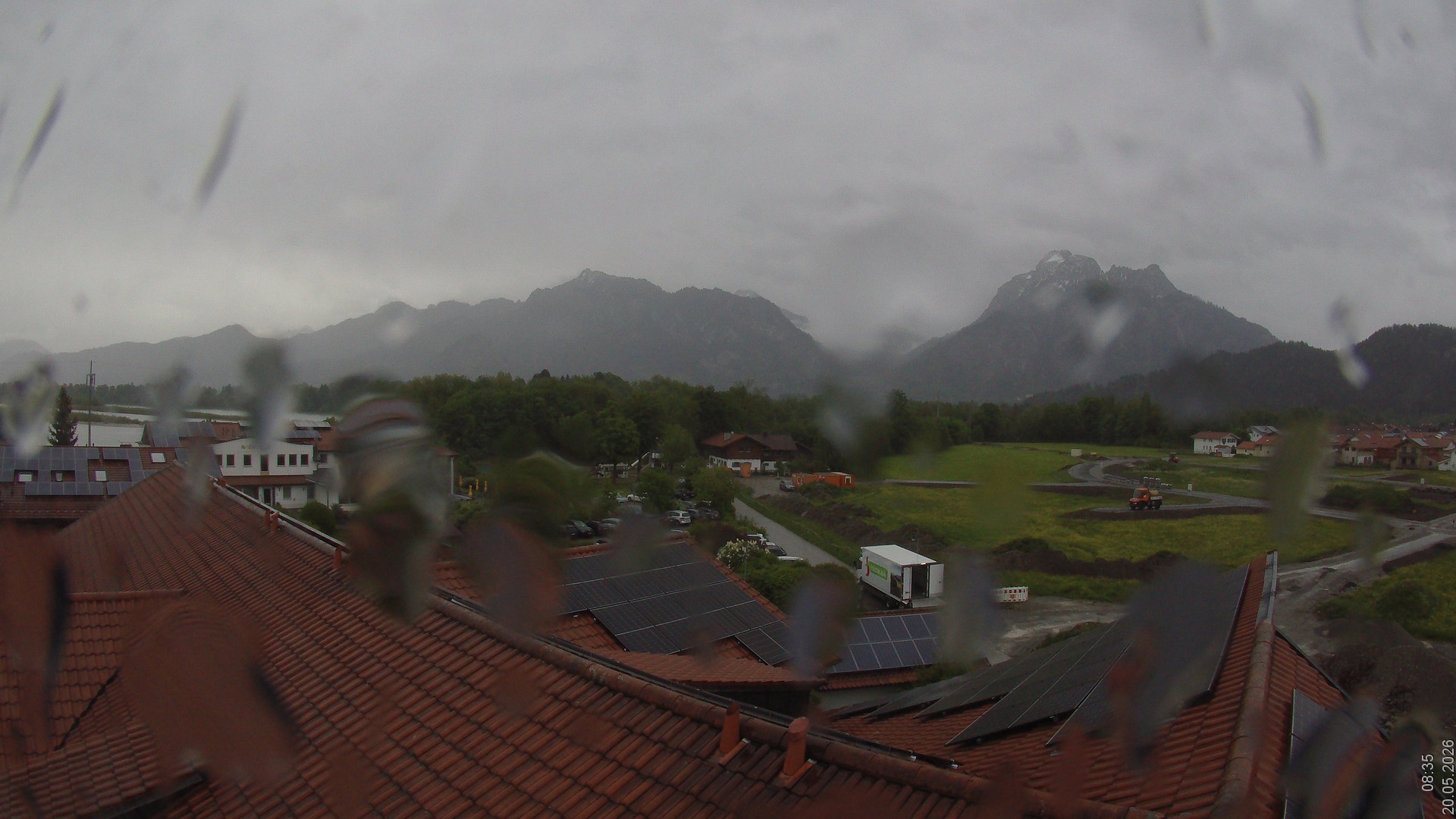 Archiv Foto Webcam Füssen: Ausblick vom Hotel Sommer