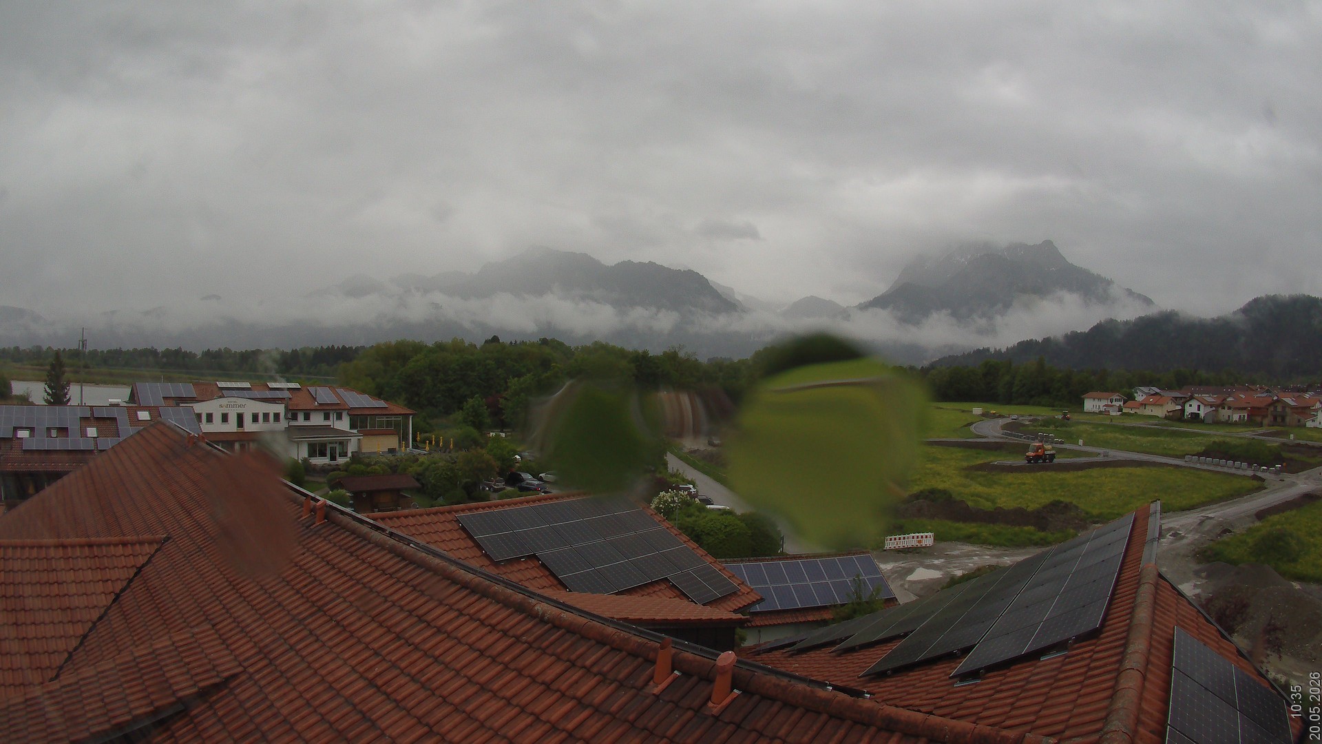 Archiv Foto Webcam Füssen: Ausblick vom Hotel Sommer