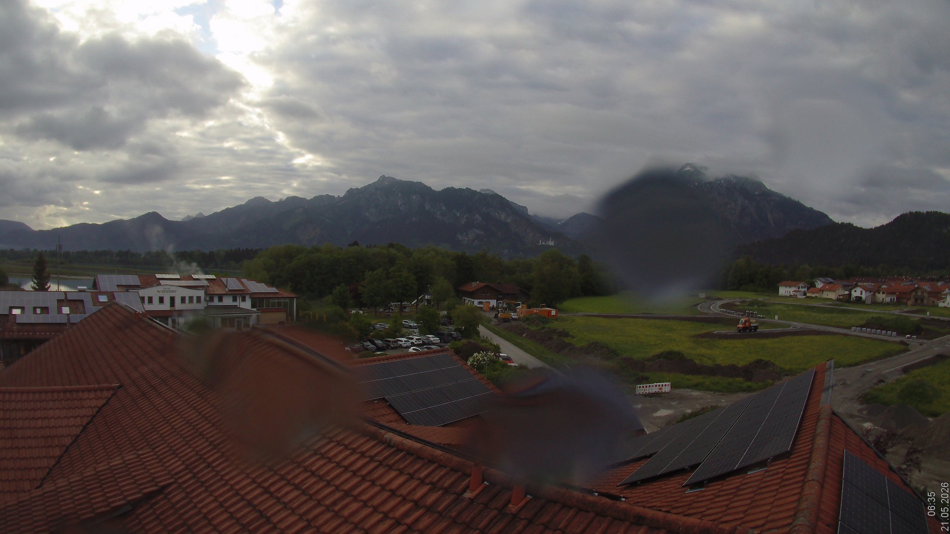 Archiv Foto Webcam Füssen: Ausblick vom Hotel Sommer