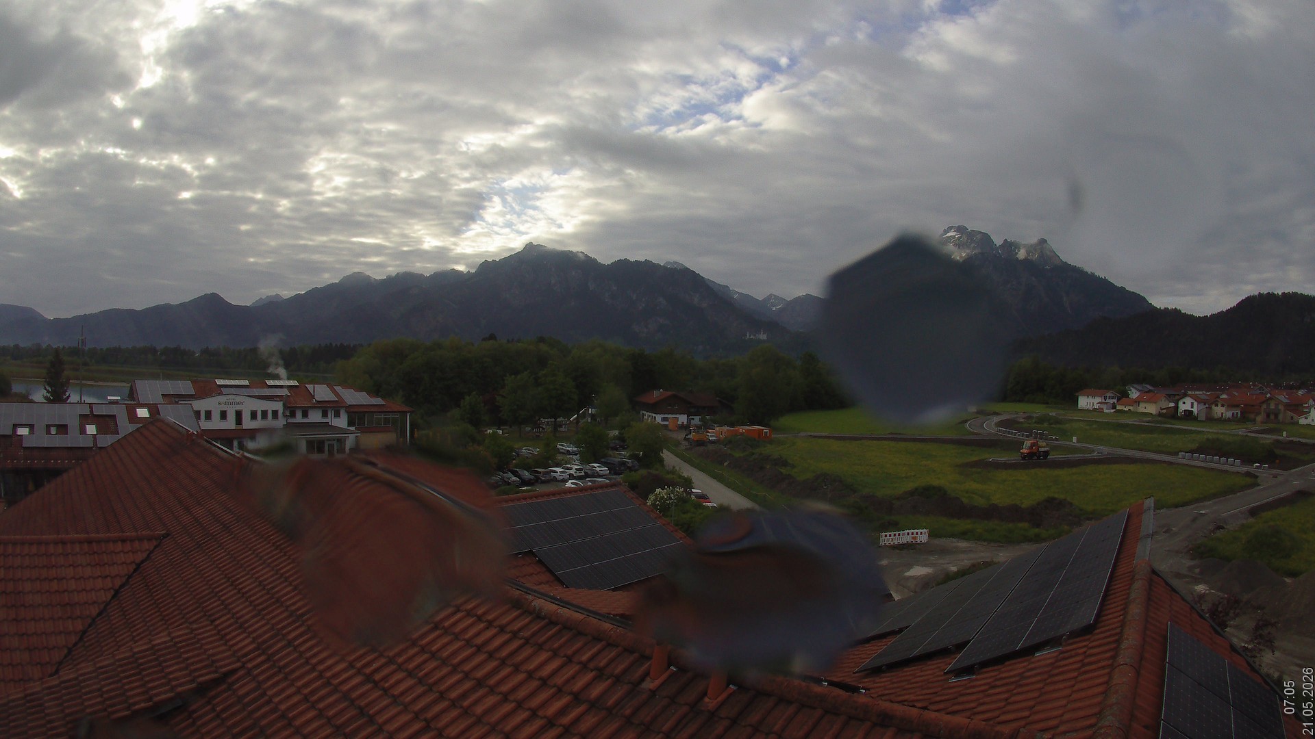 Archiv Foto Webcam Füssen: Ausblick vom Hotel Sommer