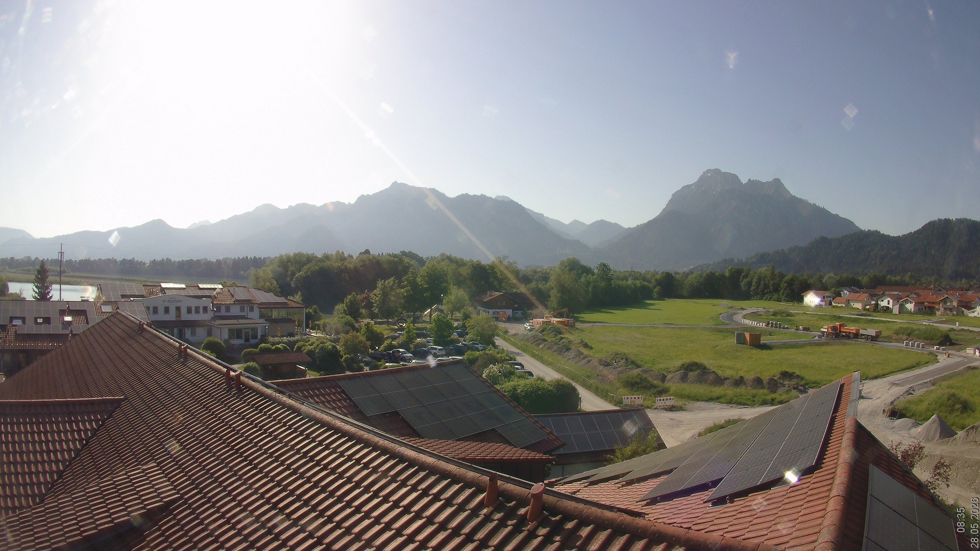 Archived image Webcam View from the Hotel Sommer (Allgäu)
