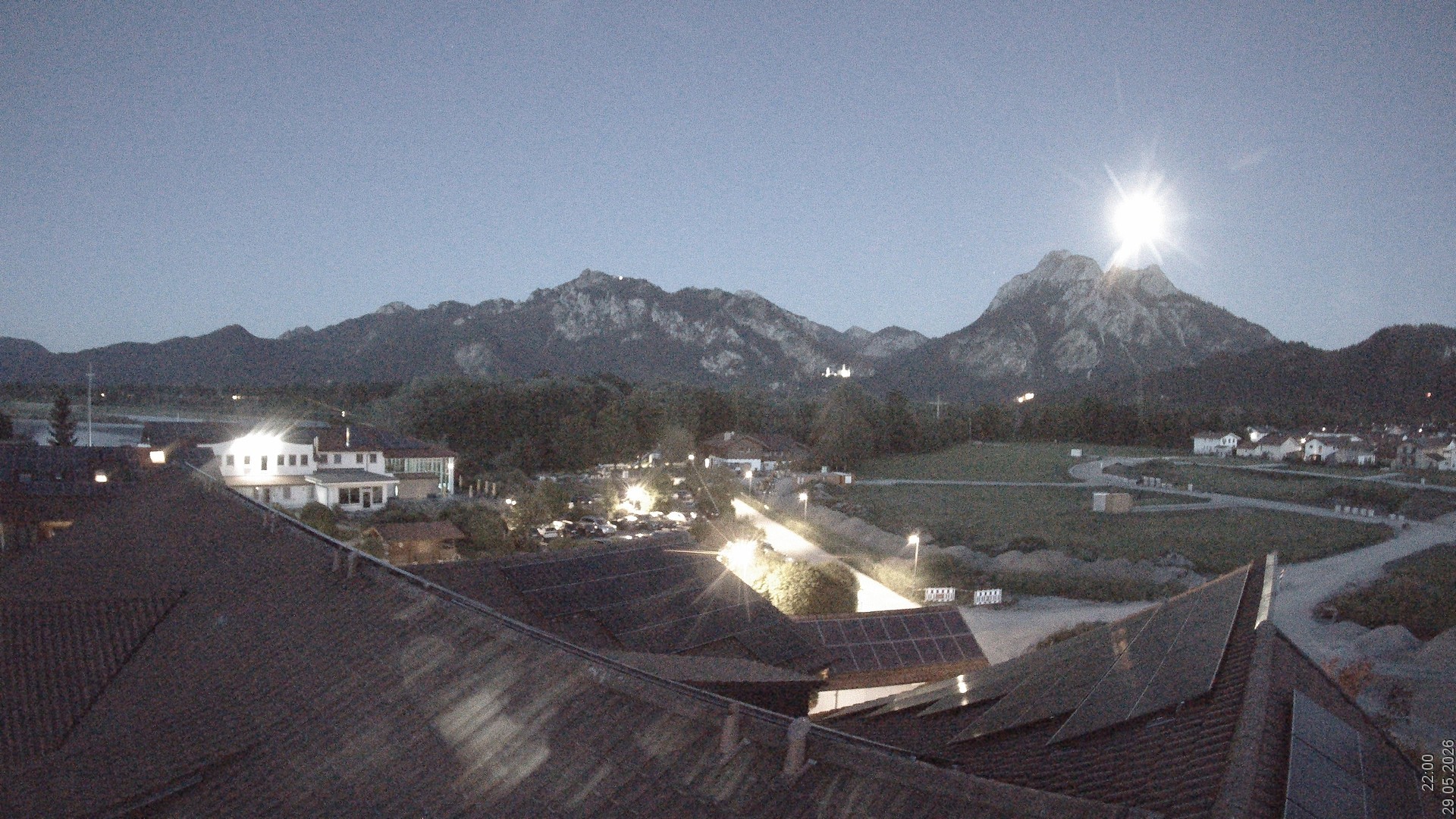 Archiv Foto Webcam Füssen: Ausblick vom Hotel Sommer