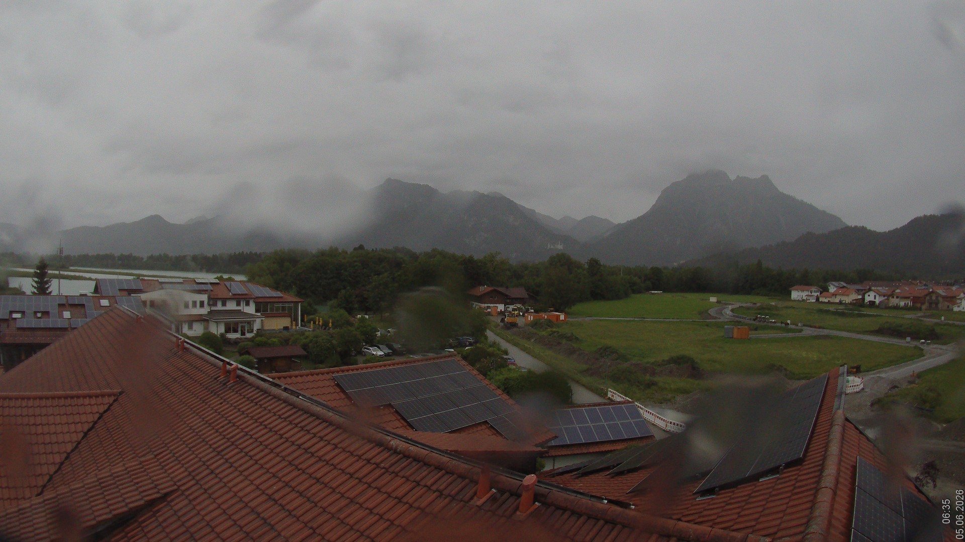 Archiv Foto Webcam Füssen: Ausblick vom Hotel Sommer