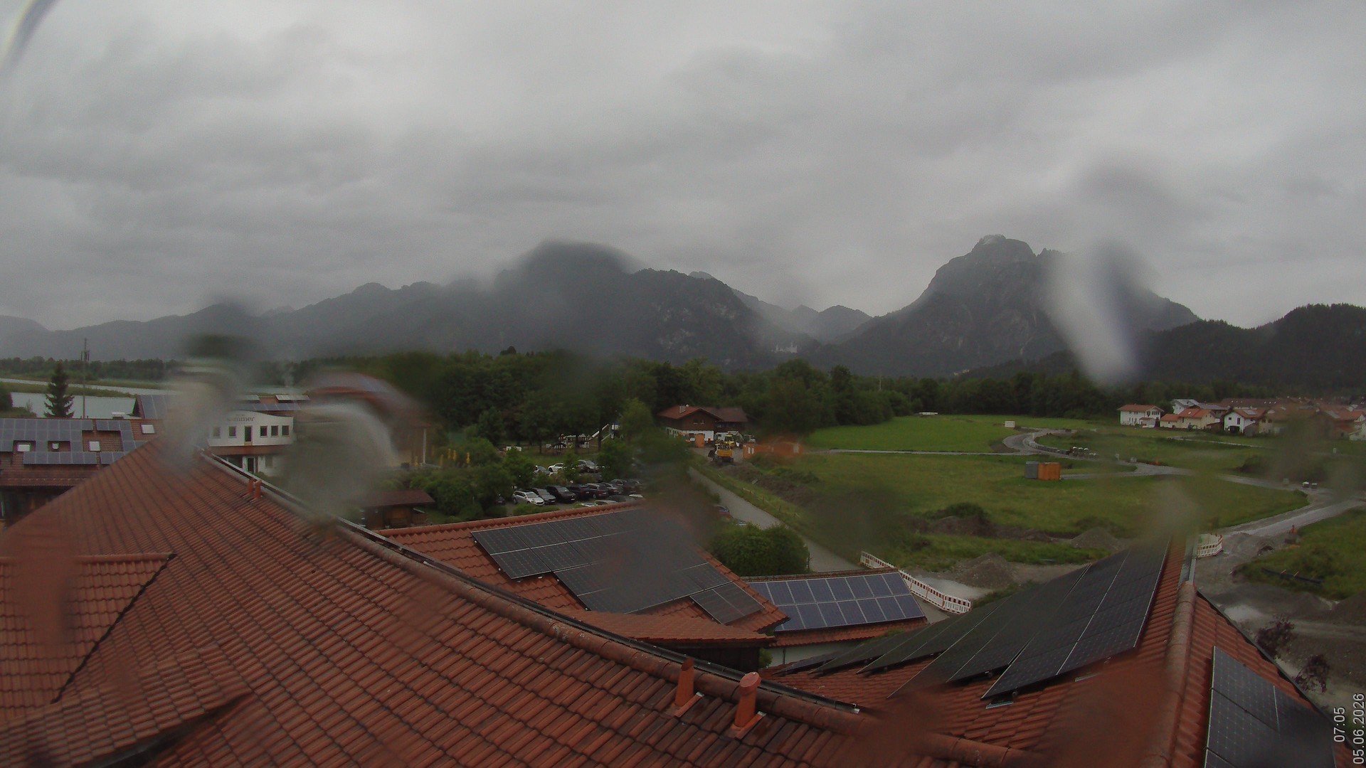 Archiv Foto Webcam Füssen: Ausblick vom Hotel Sommer