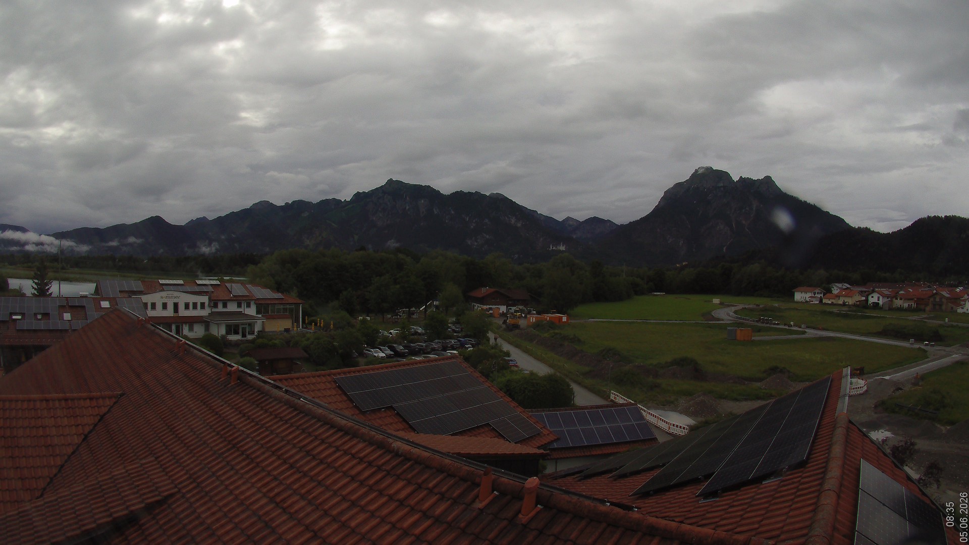 Archiv Foto Webcam Füssen: Ausblick vom Hotel Sommer