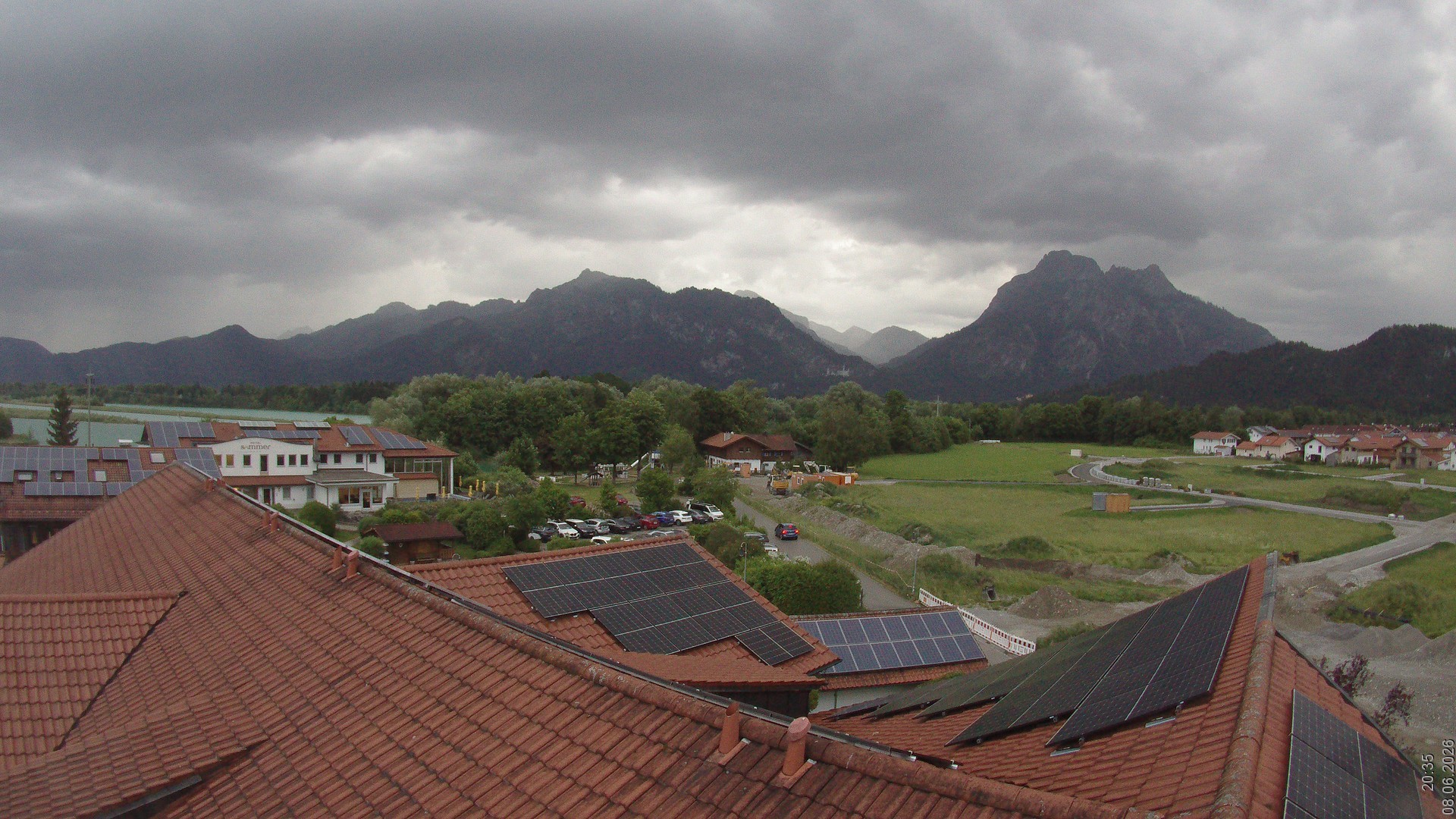 Archiv Foto Webcam Füssen: Ausblick vom Hotel Sommer