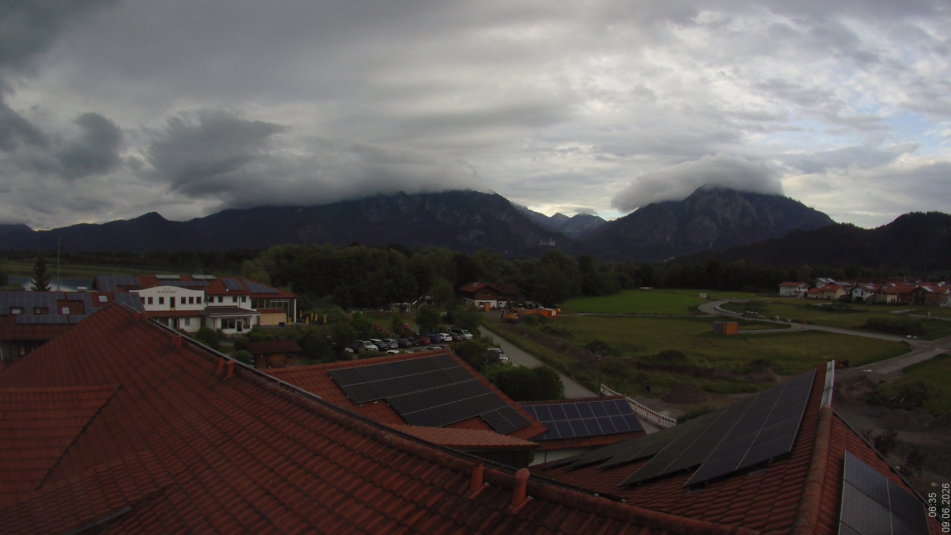 Archiv Foto Webcam Füssen: Ausblick vom Hotel Sommer