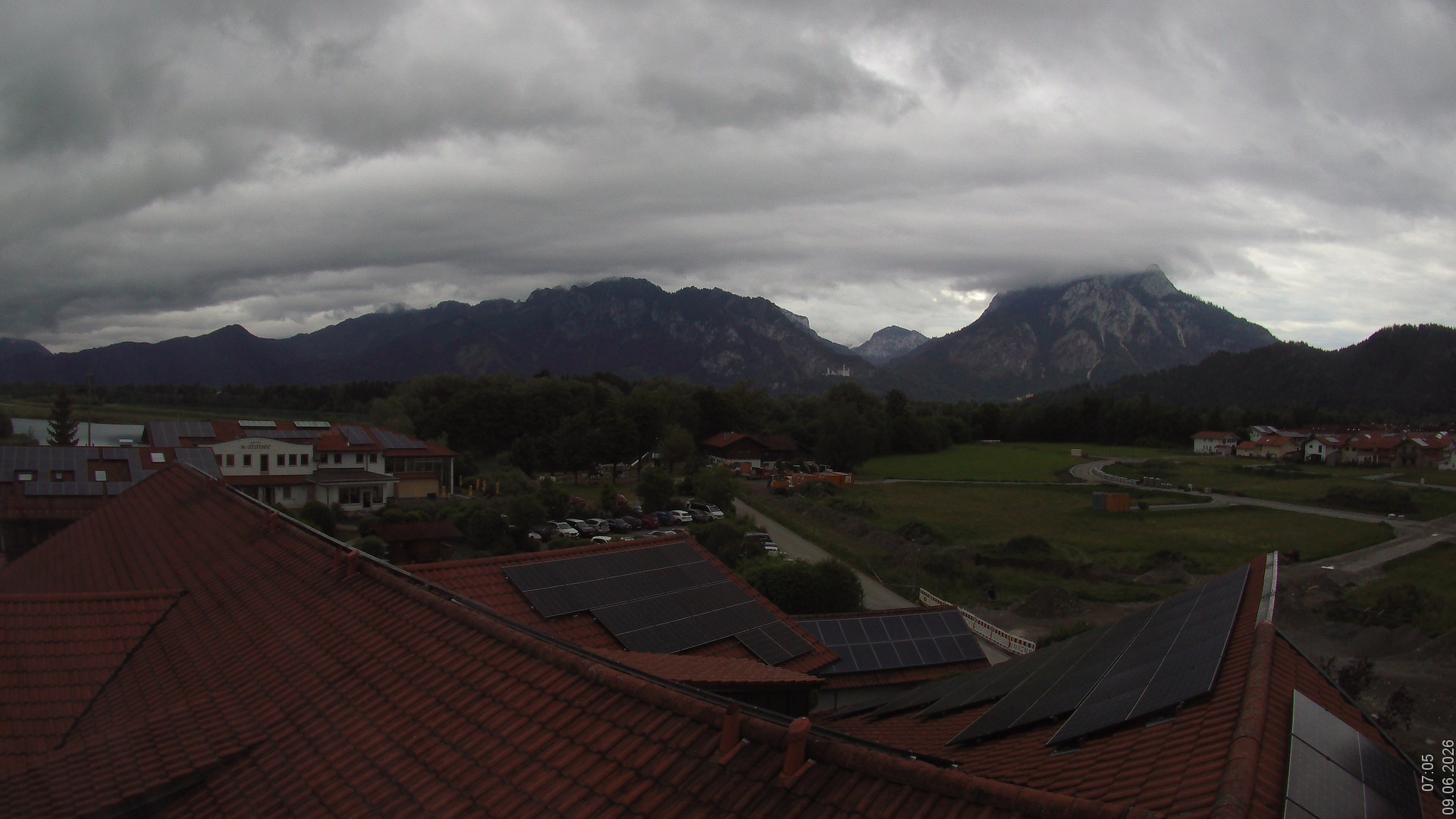Archiv Foto Webcam Füssen: Ausblick vom Hotel Sommer