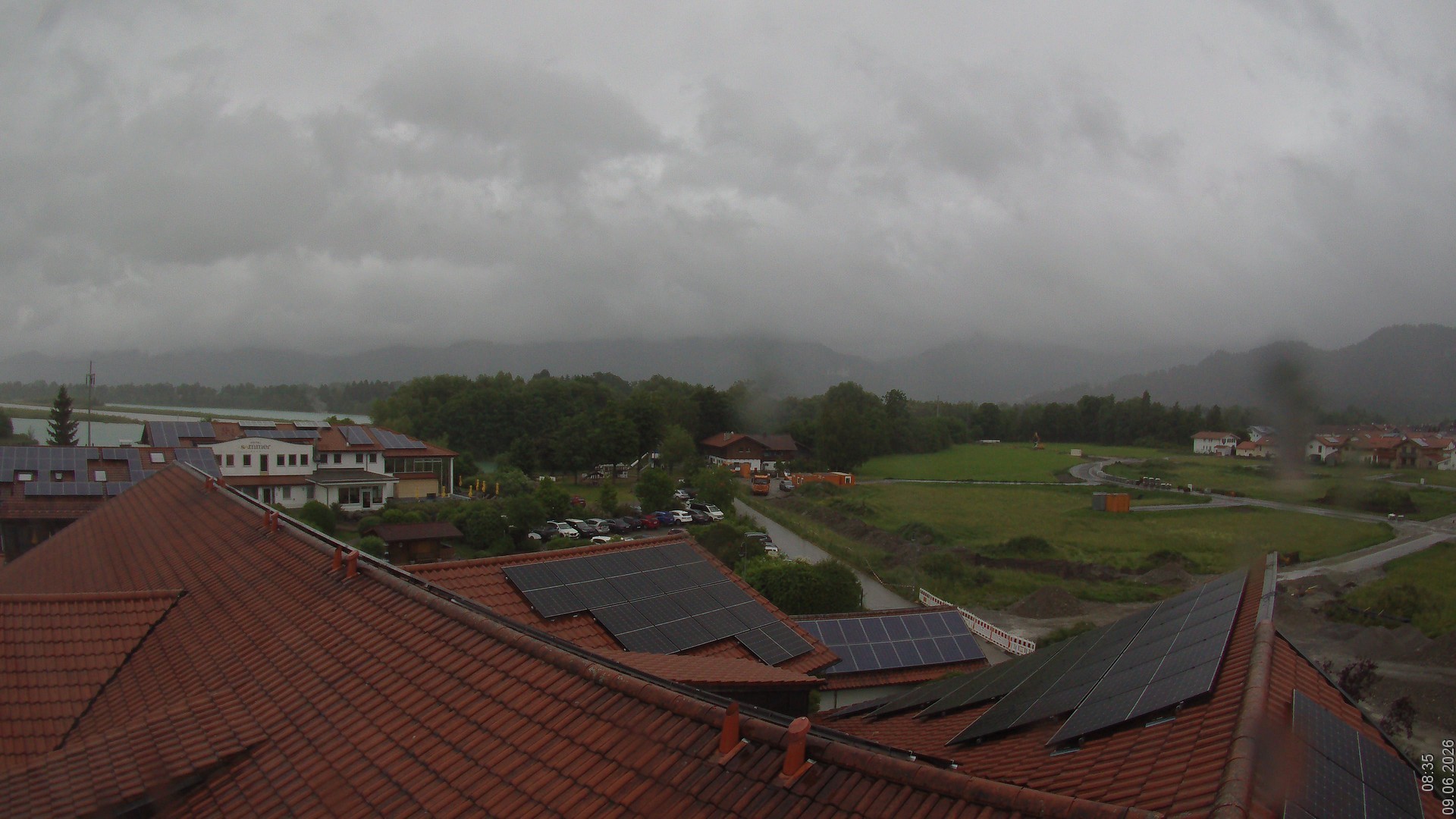 Archiv Foto Webcam Füssen: Ausblick vom Hotel Sommer