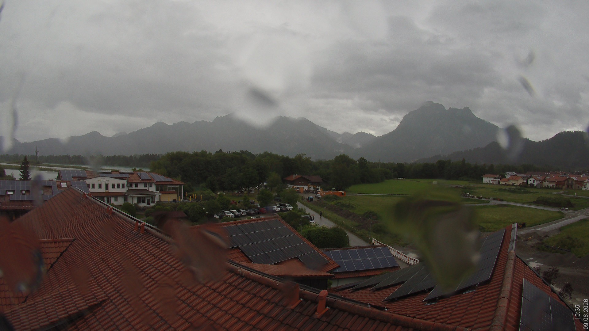 Archiv Foto Webcam Füssen: Ausblick vom Hotel Sommer