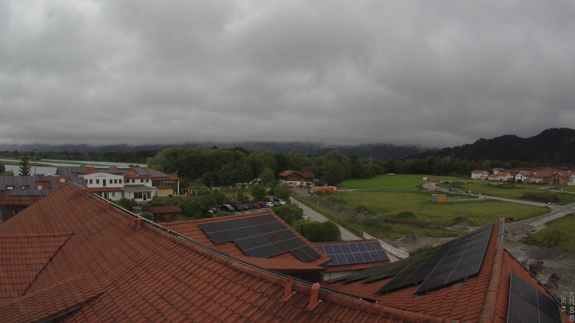Archiv Foto Webcam Füssen: Ausblick vom Hotel Sommer