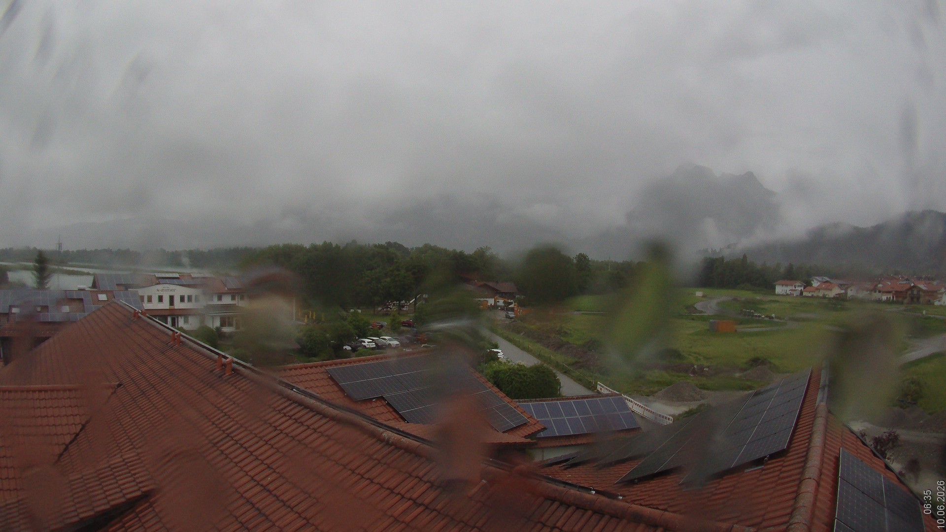 Archiv Foto Webcam Füssen: Ausblick vom Hotel Sommer
