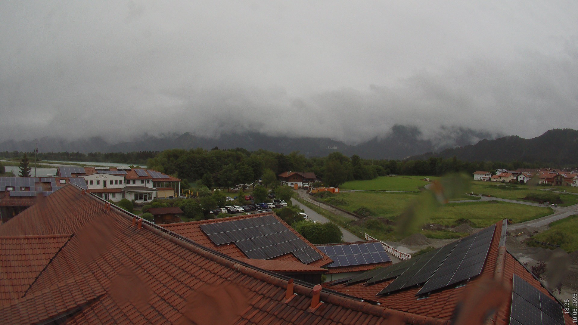 Archiv Foto Webcam Füssen: Ausblick vom Hotel Sommer