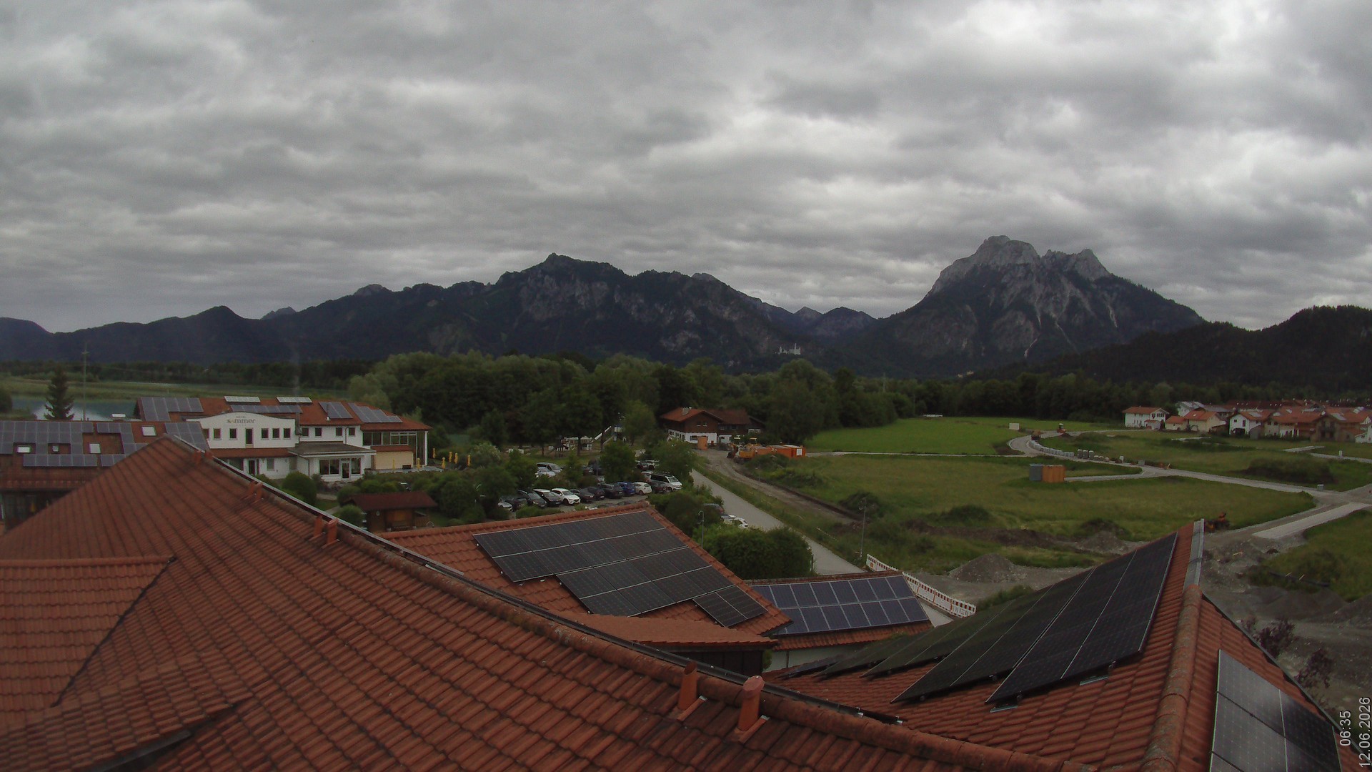 Archived image Webcam View from the Hotel Sommer (Allgäu)