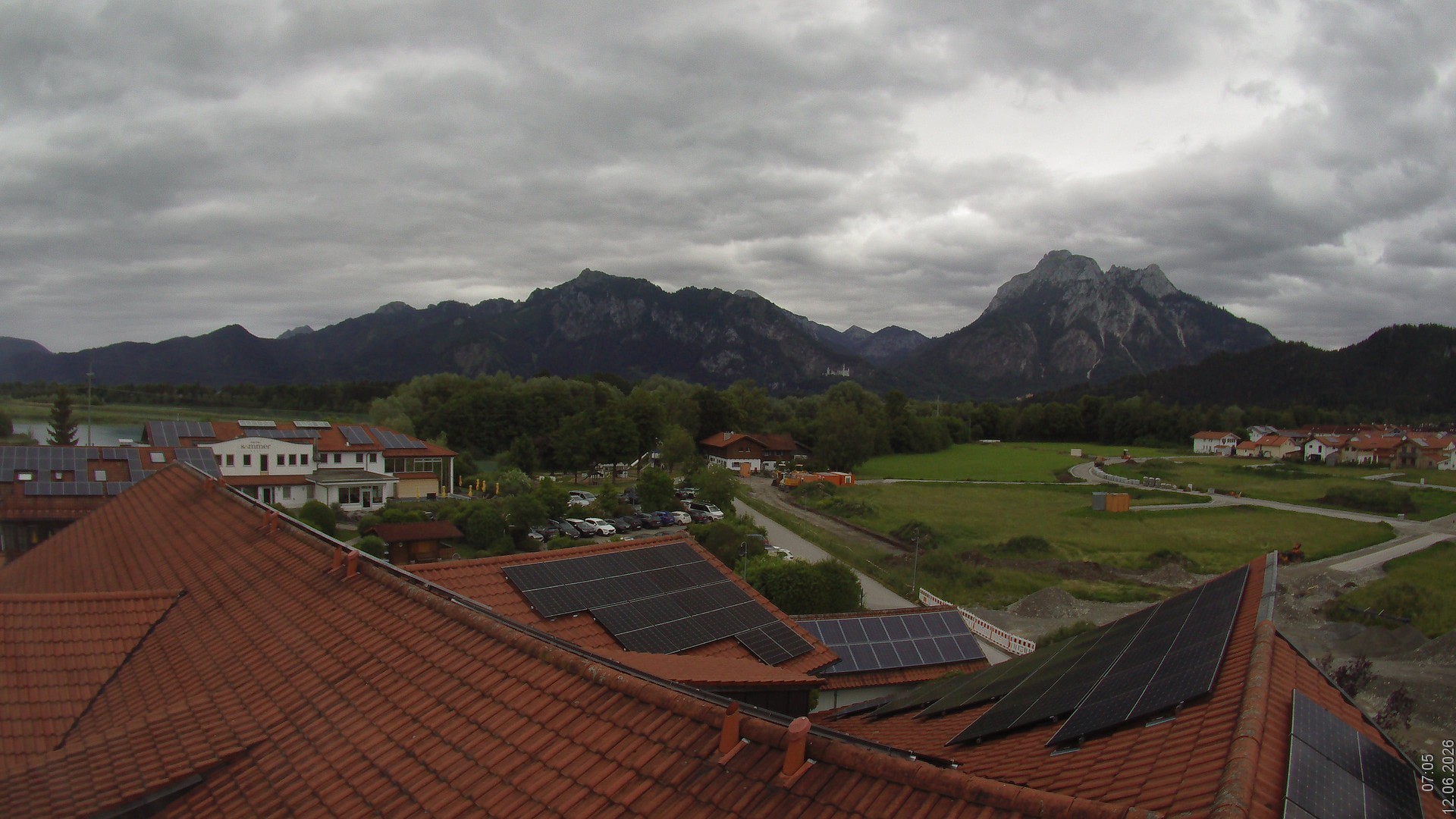 Archived image Webcam View from the Hotel Sommer (Allgäu)